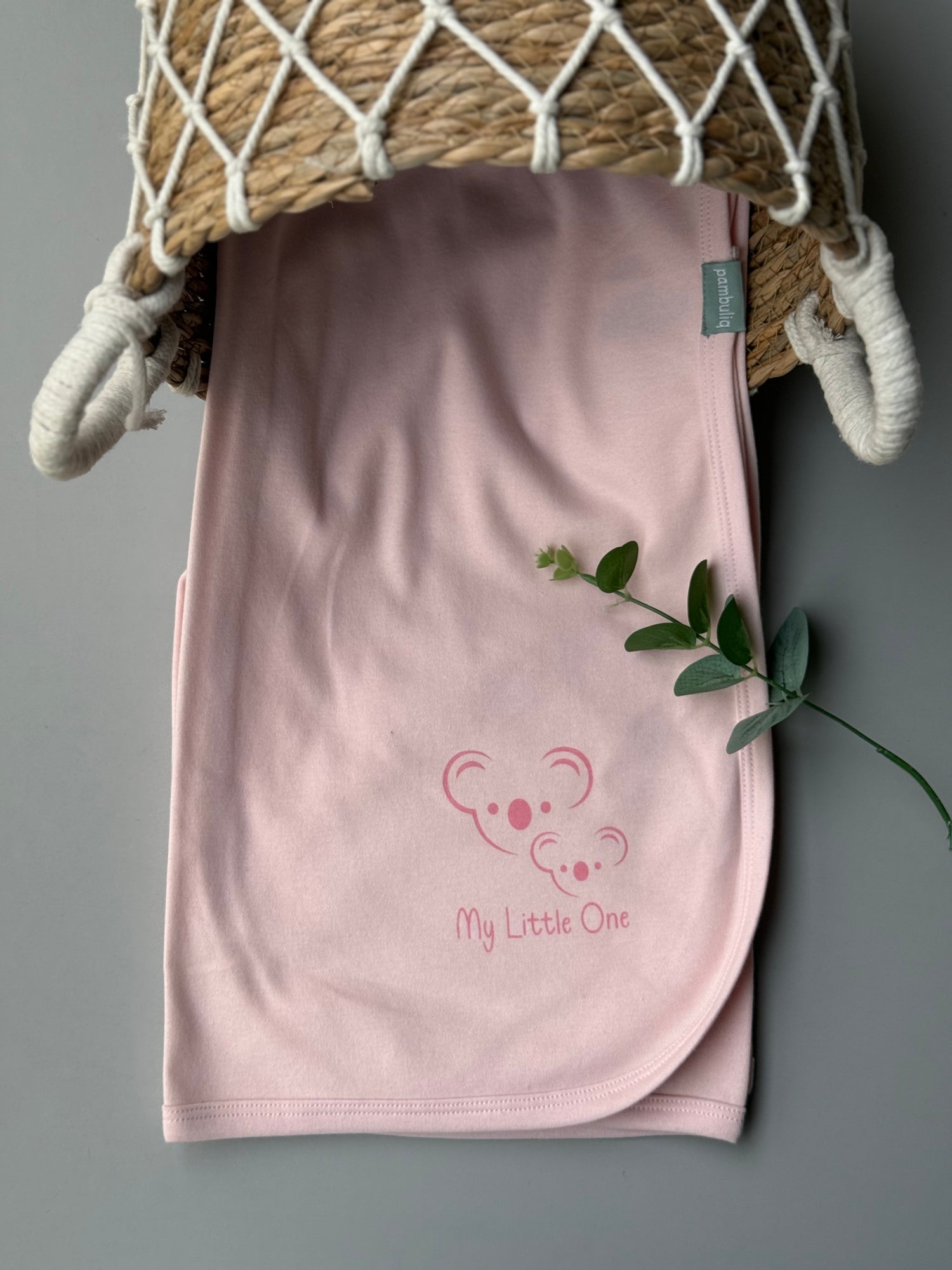 Koala cotton blanket/pink