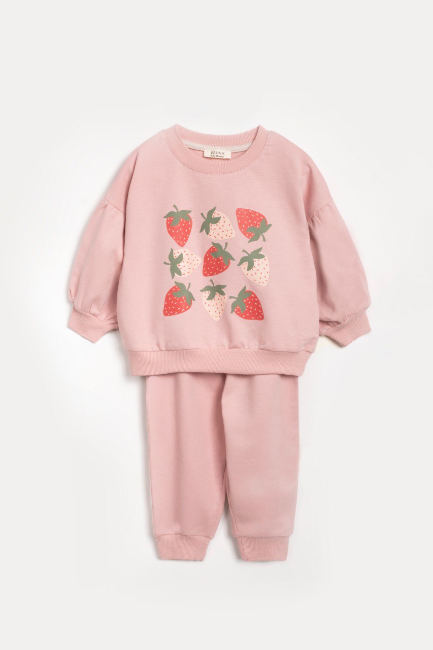 Strawberry set/powder pink