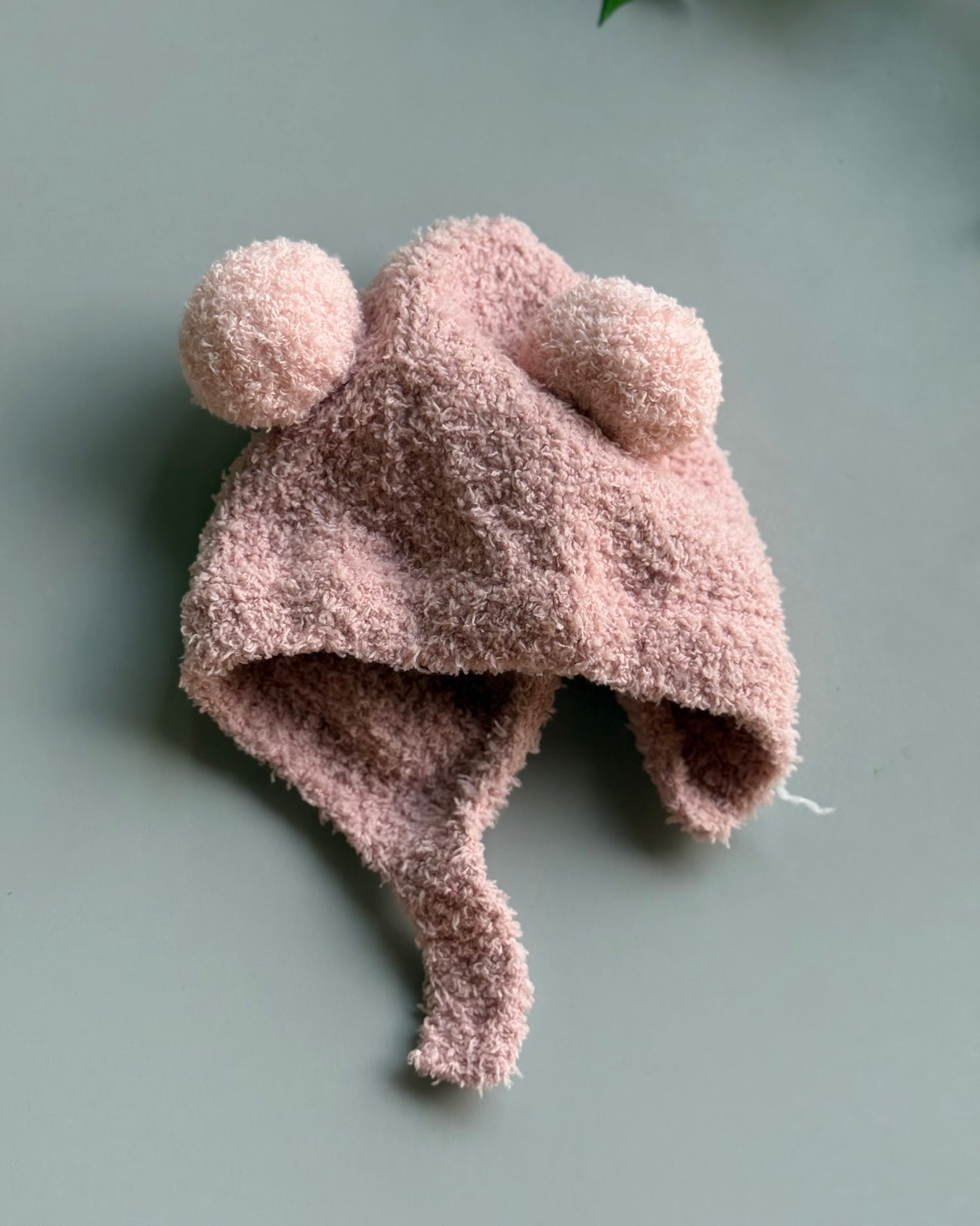 double ball cozy baby beanie