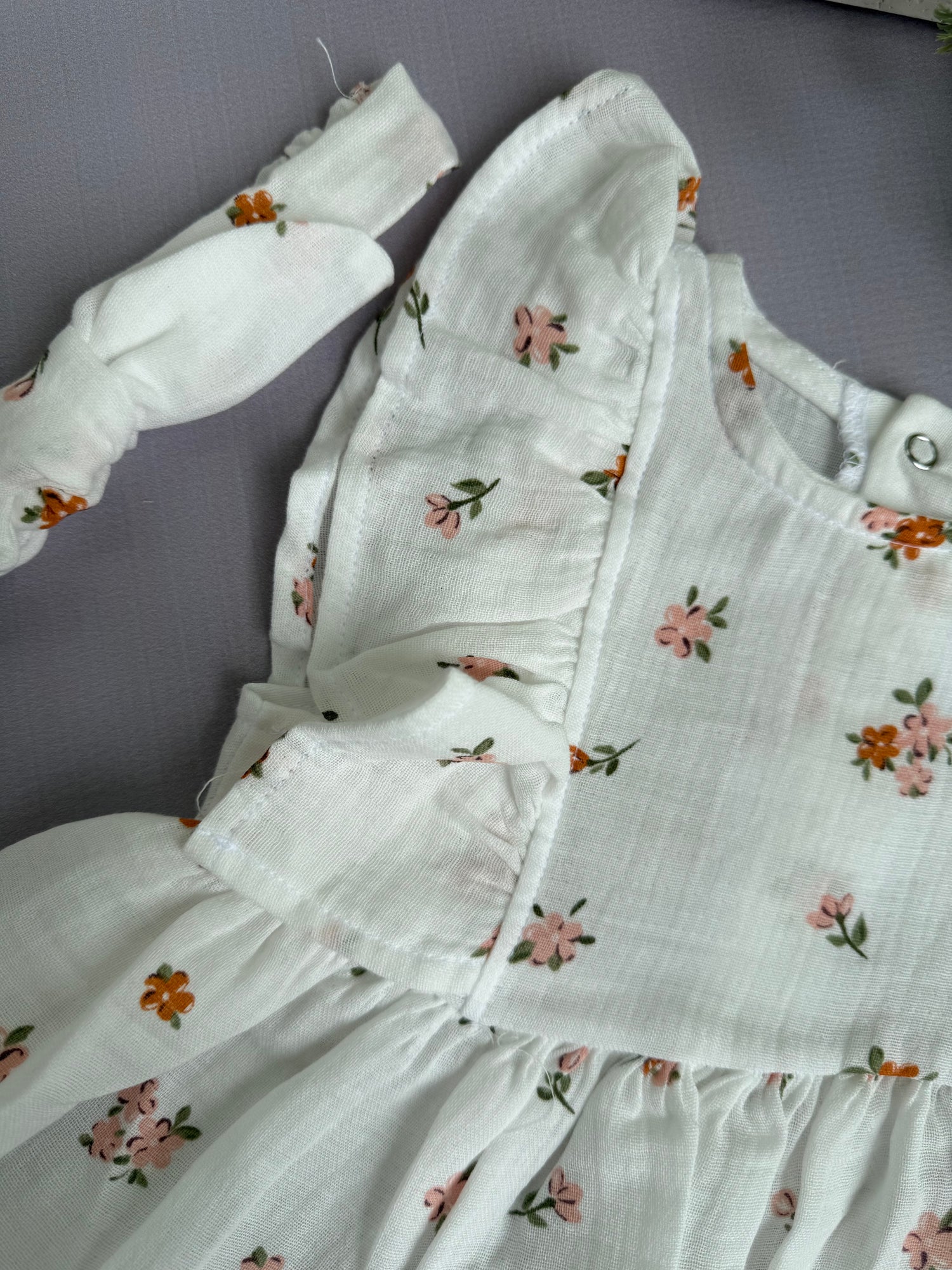 Peachy blossoms dress