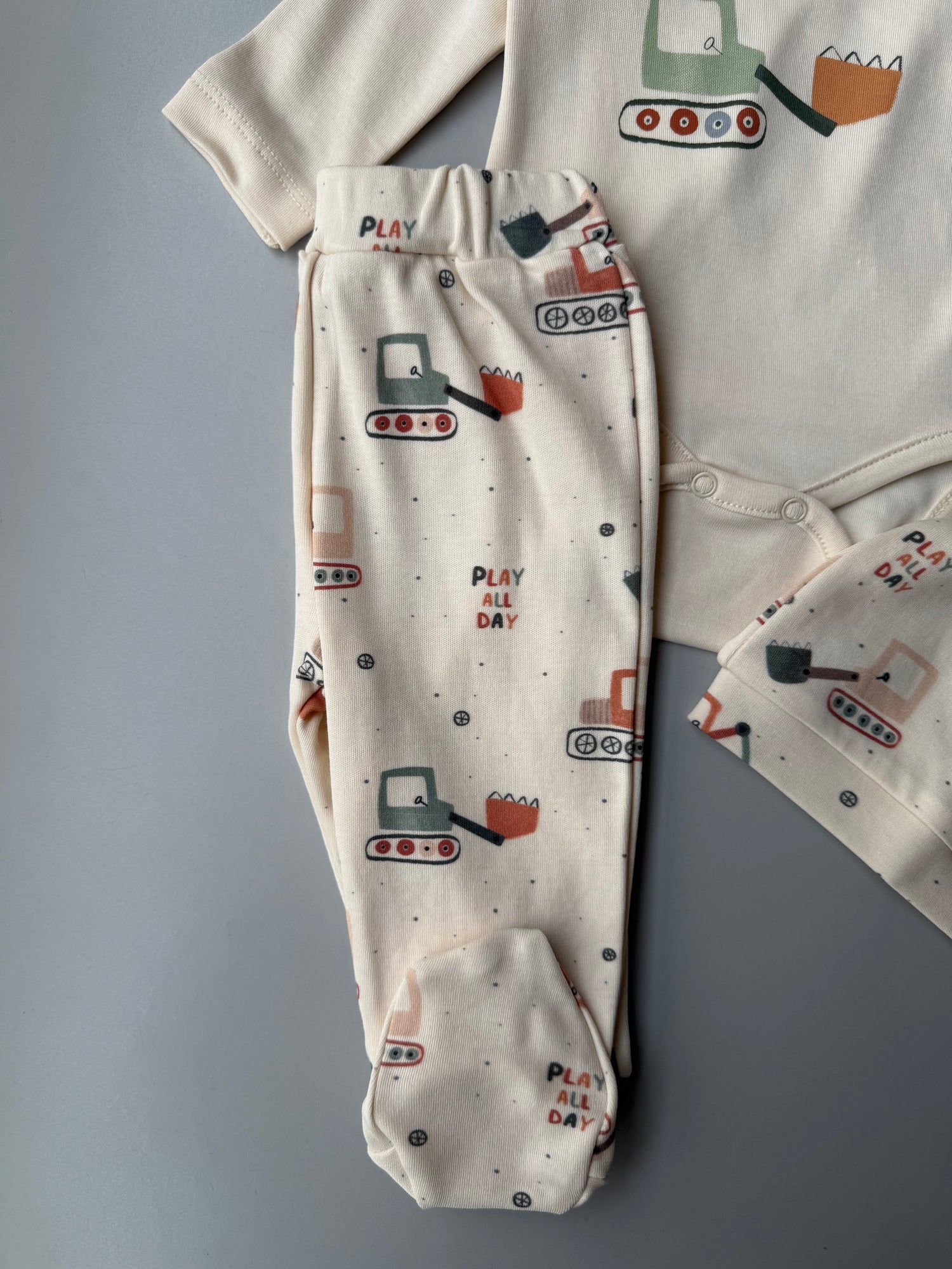 Bulldozer baby set