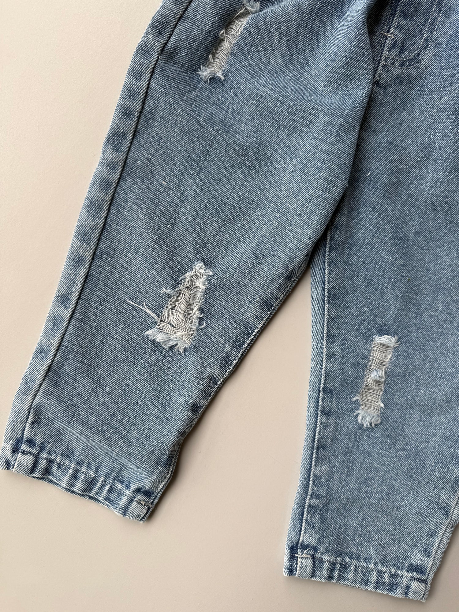 Stylish ripped denim pants