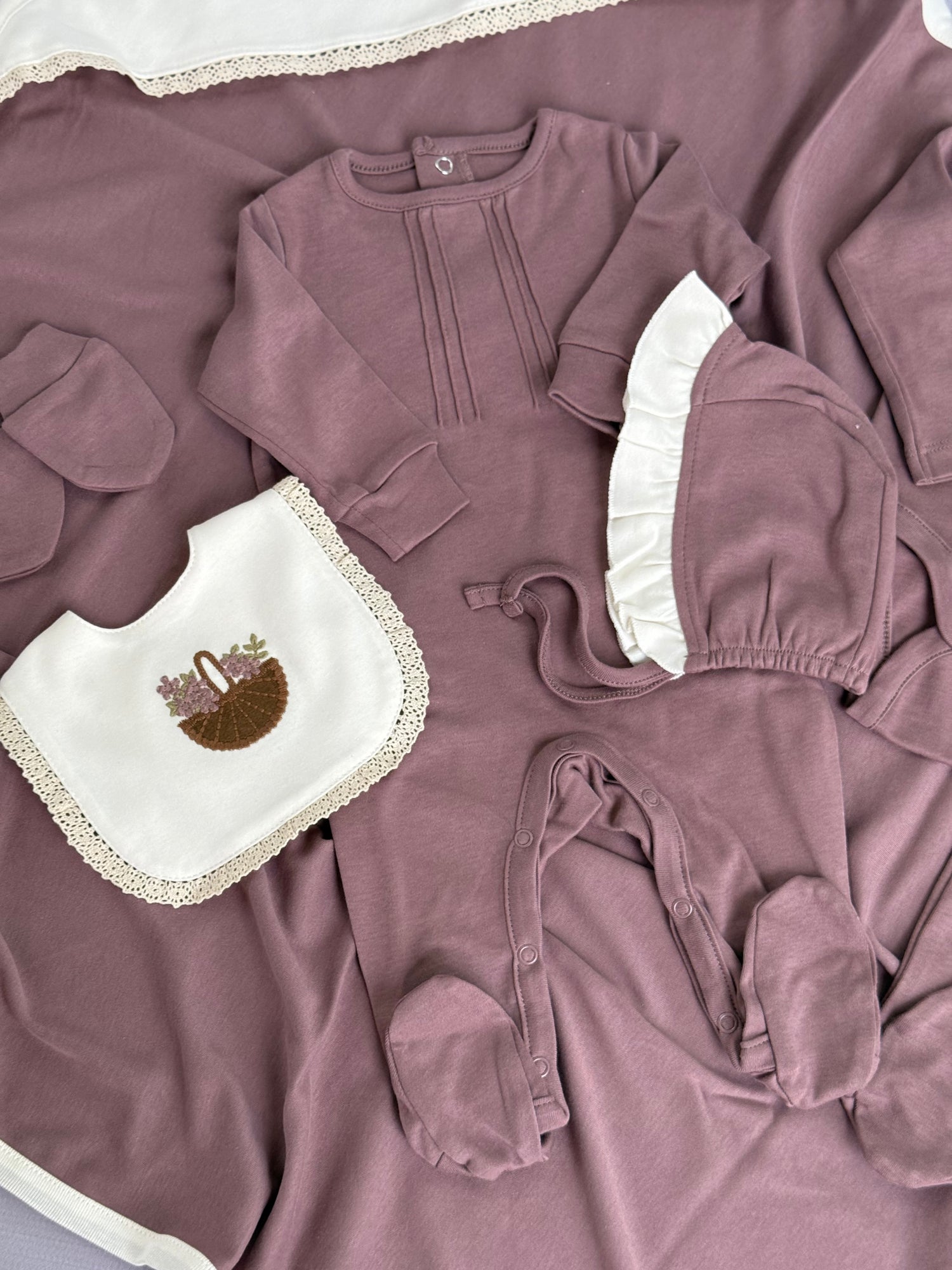 Meadow basket set/ Mauve