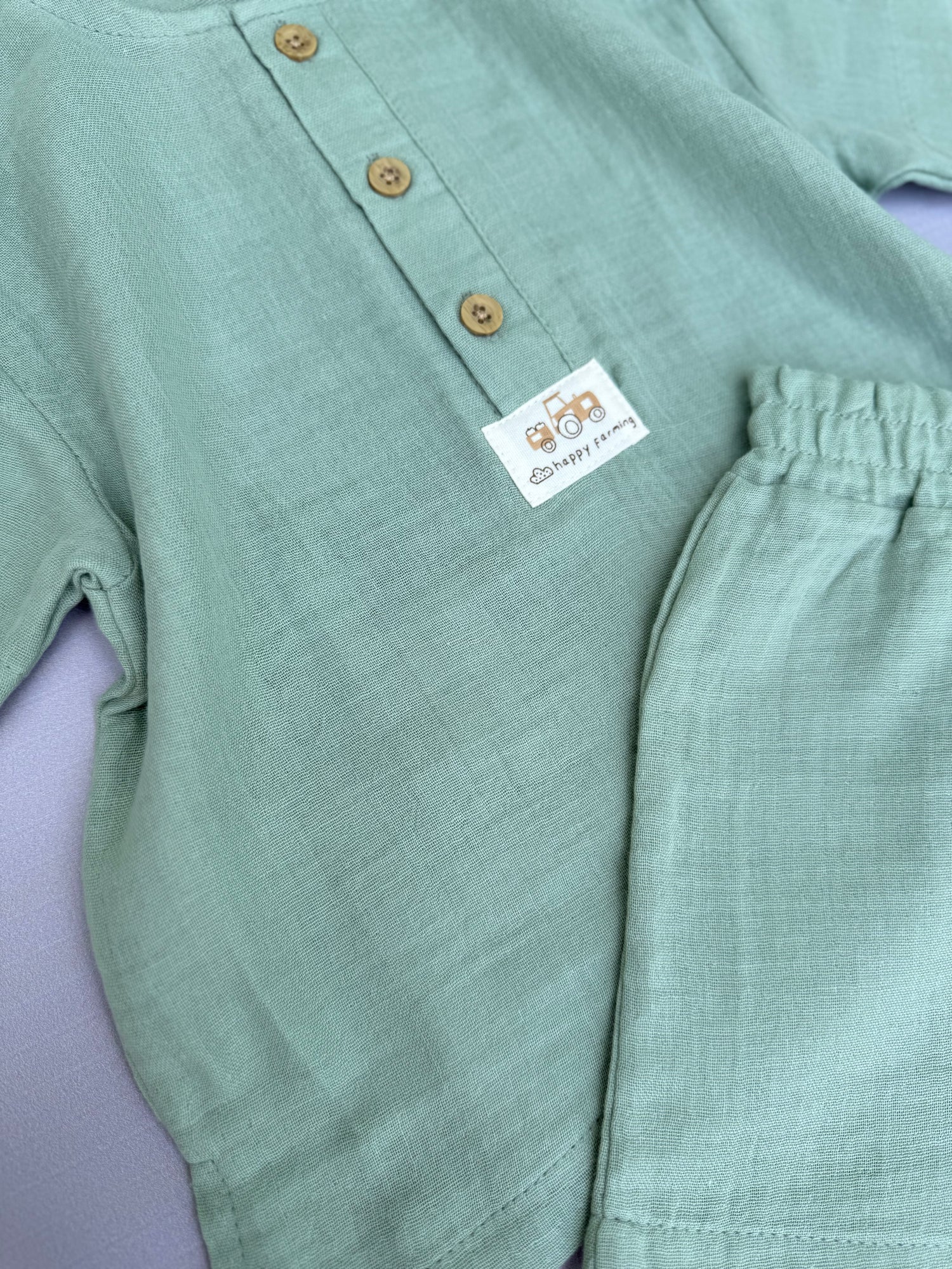 Linen green set