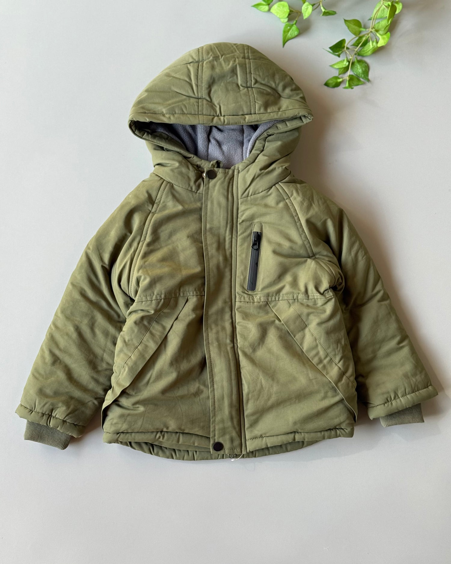 Casual fleeced boy coat