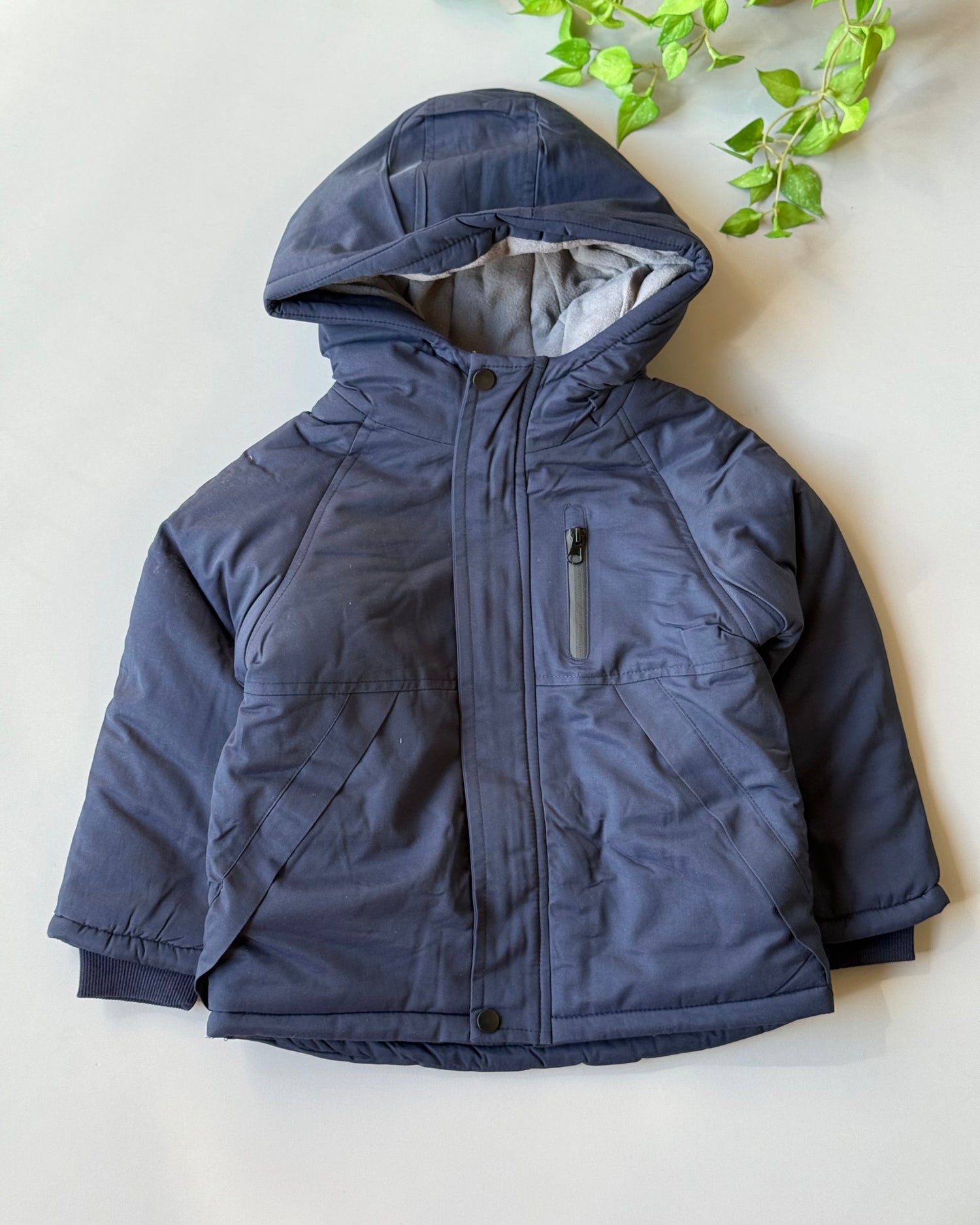 Casual fleeced boy coat