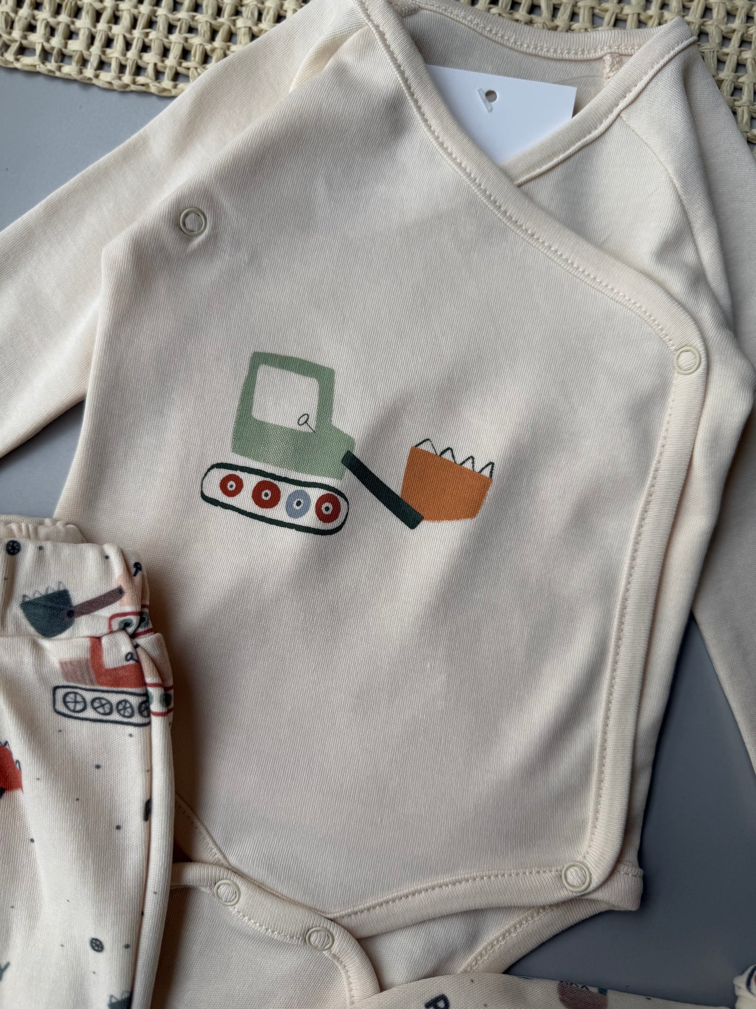 Bulldozer baby set