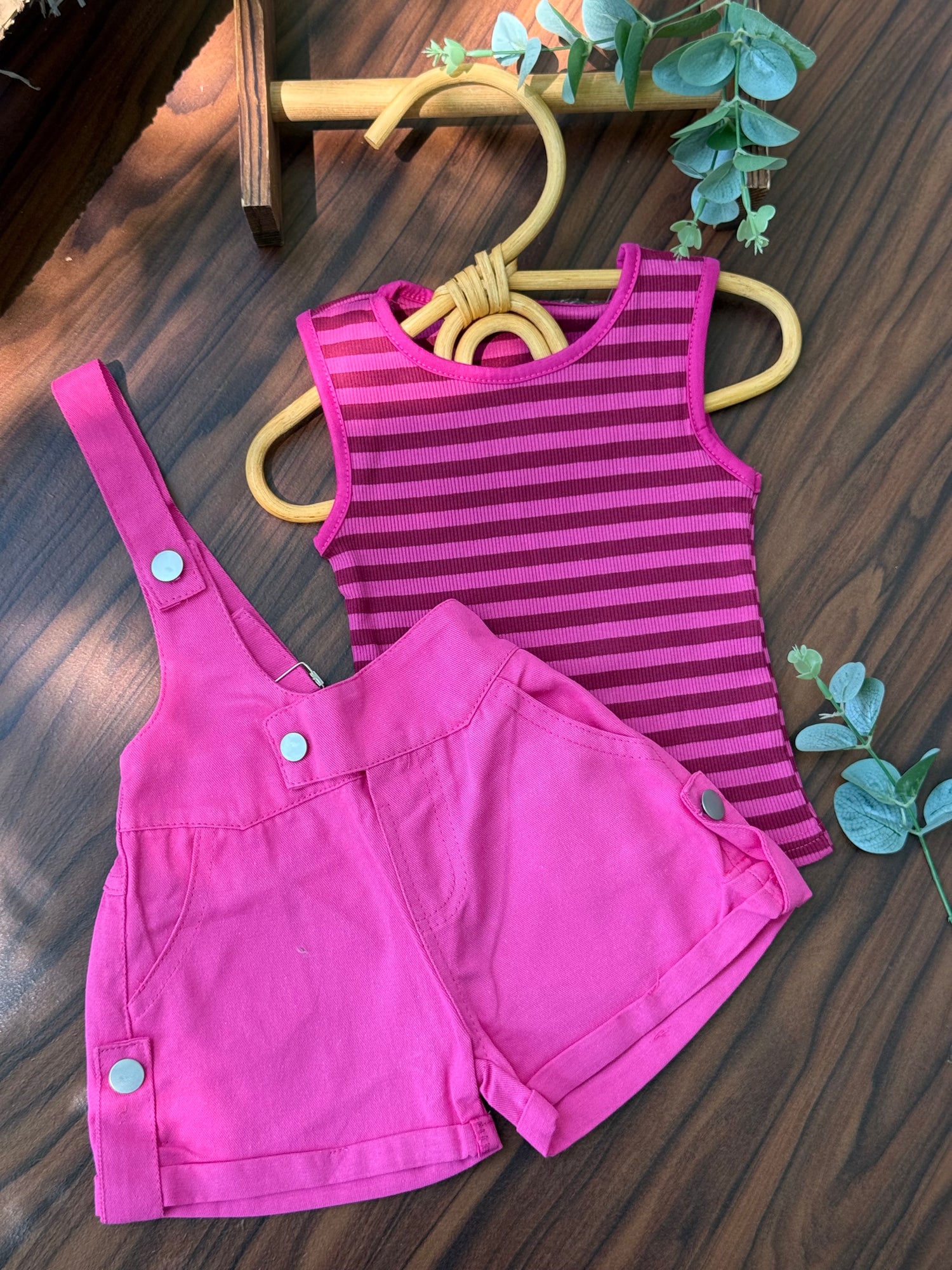 Fuchsia Stripe set