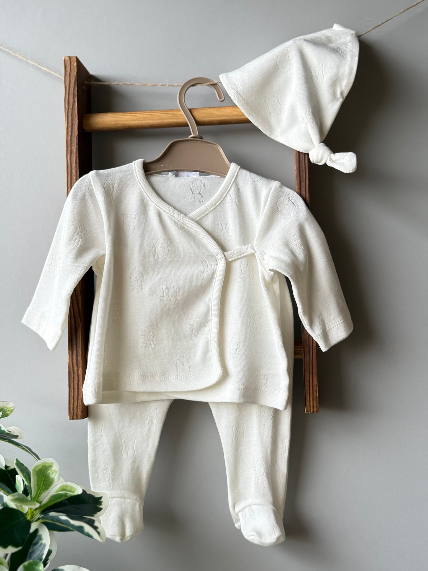 Kitty jacquard set/white