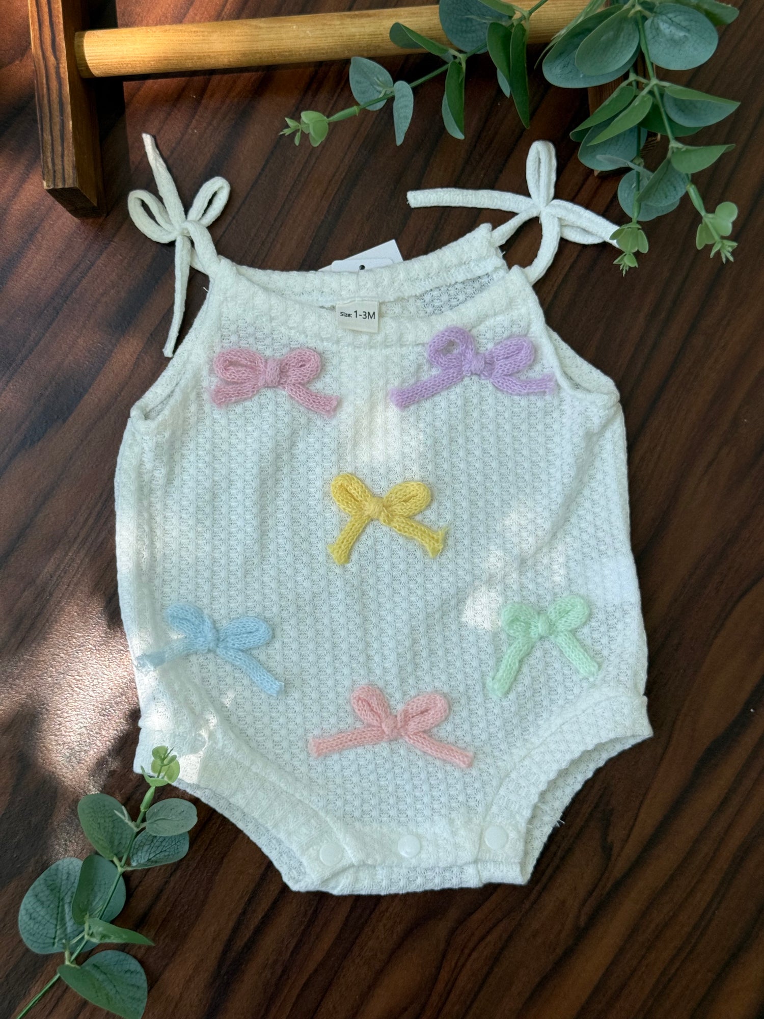 Candy bow romper