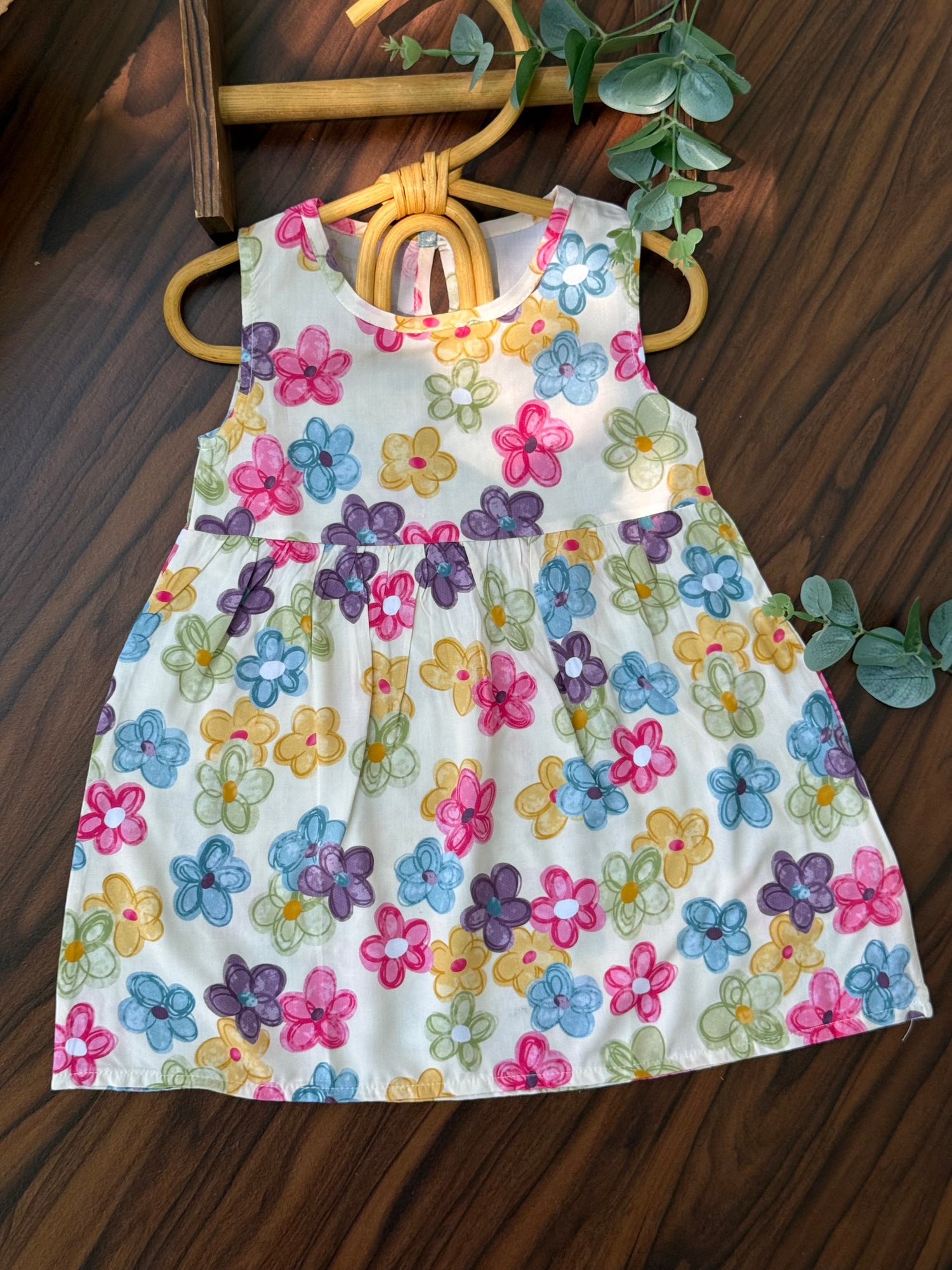 Painted petals dress