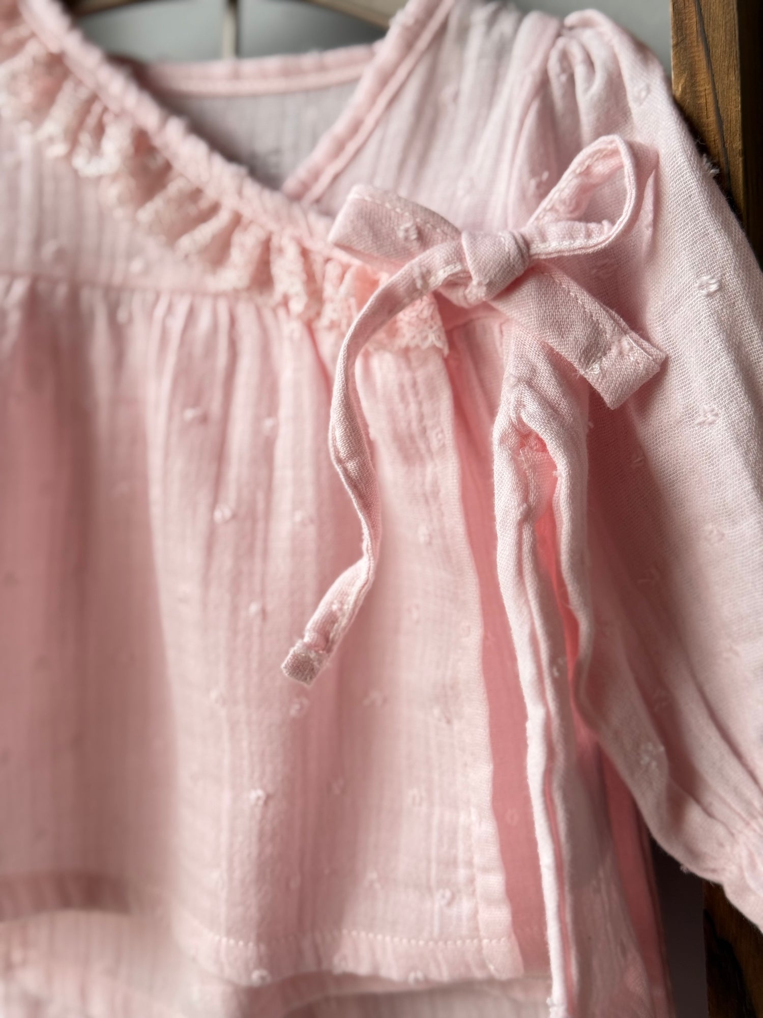 Kimono Muslin set/pink