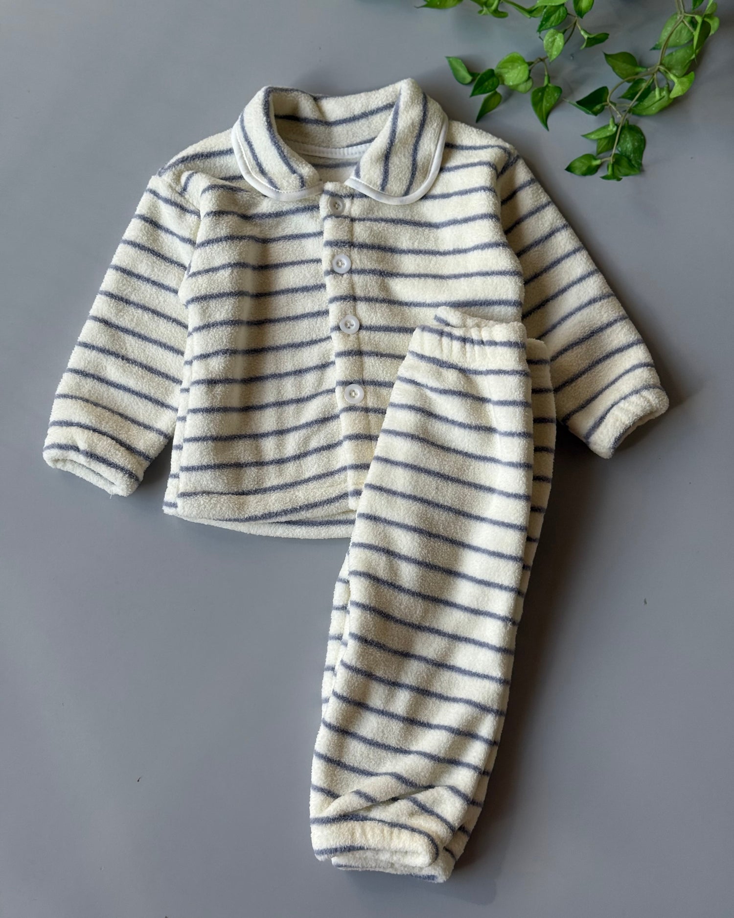 striped cozy pajama