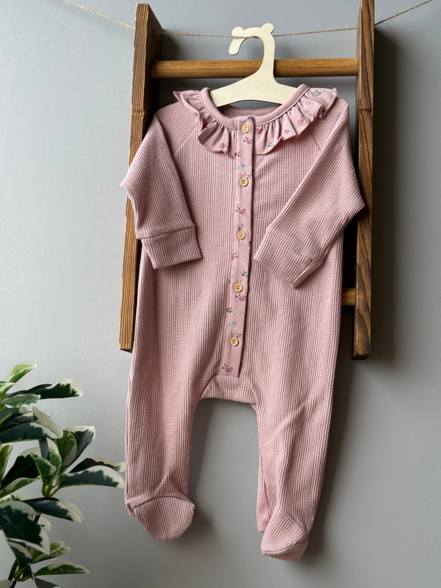 Rosebud waffle overall