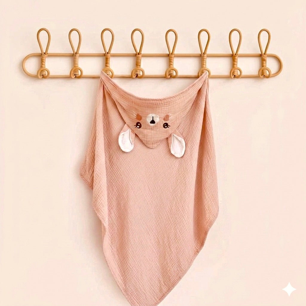 Bunny bath towel