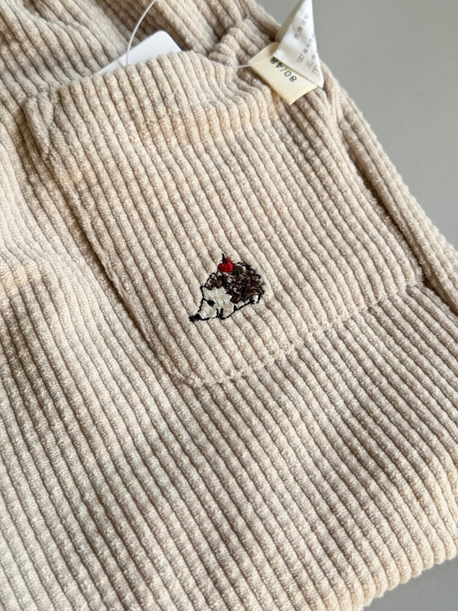 Hedgehog corduroy beige oants