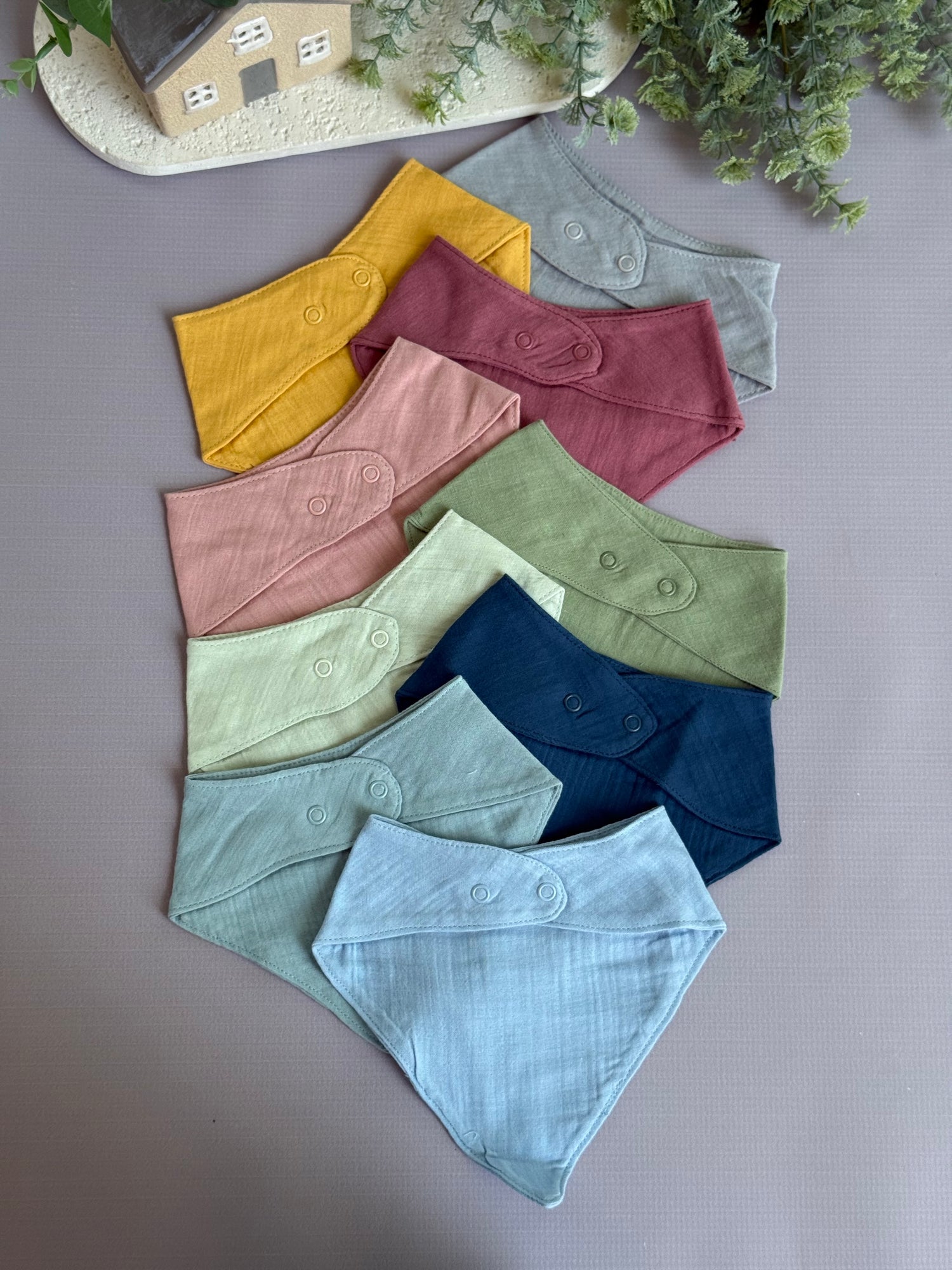 Linen bibs (4 layers)