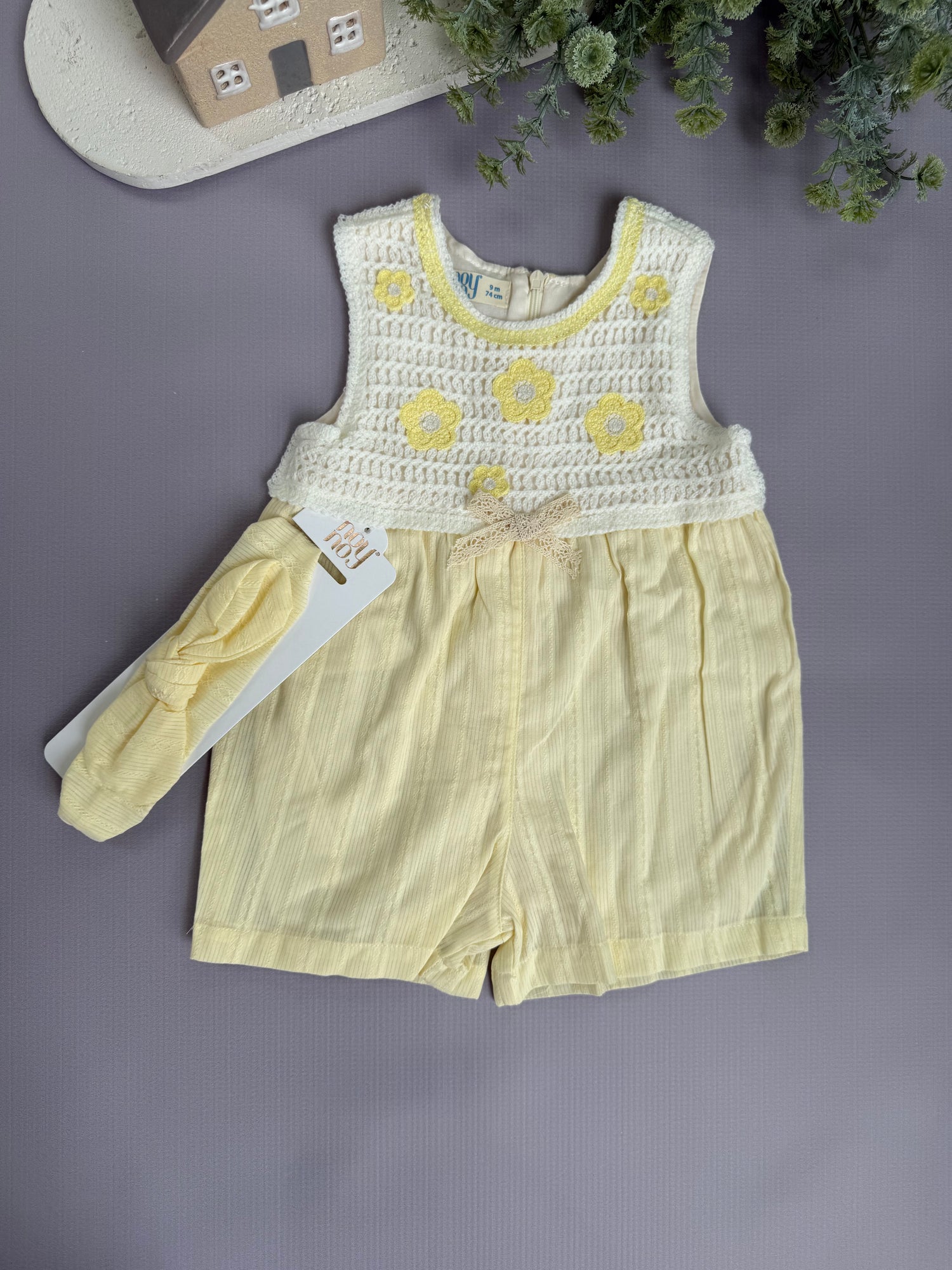 Lemon Crochet jumpsuit