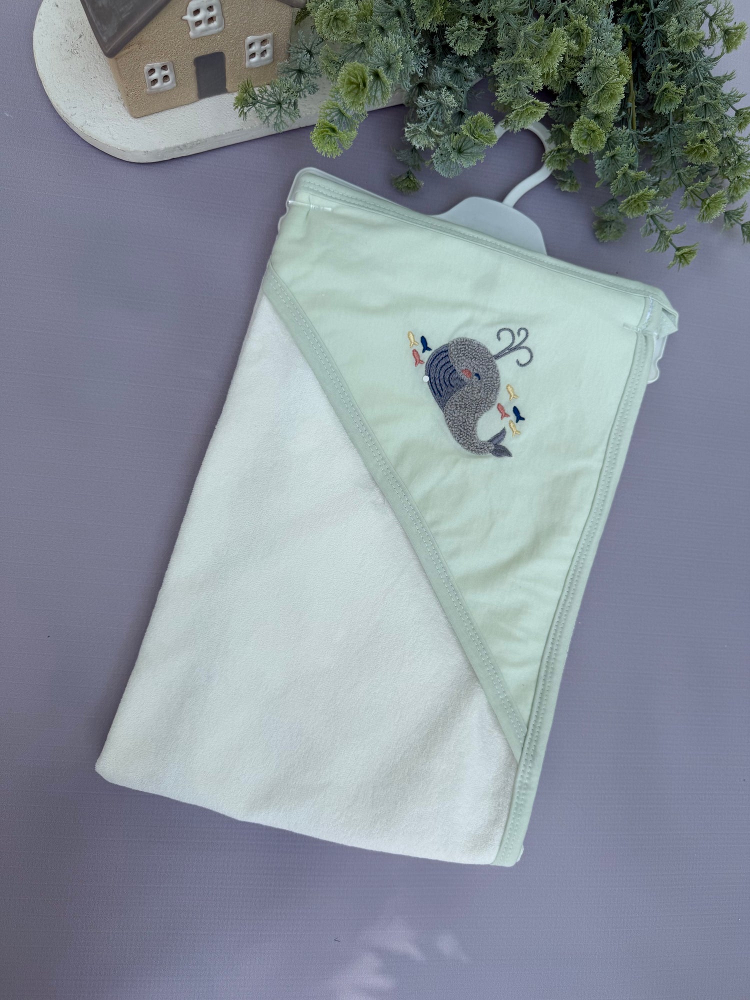 Whale bath towel