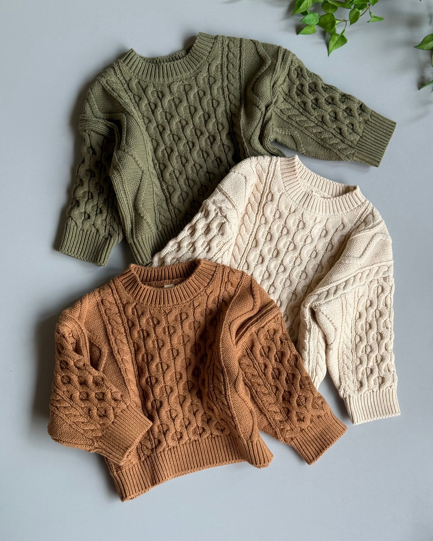 thick O-Neck sweaters