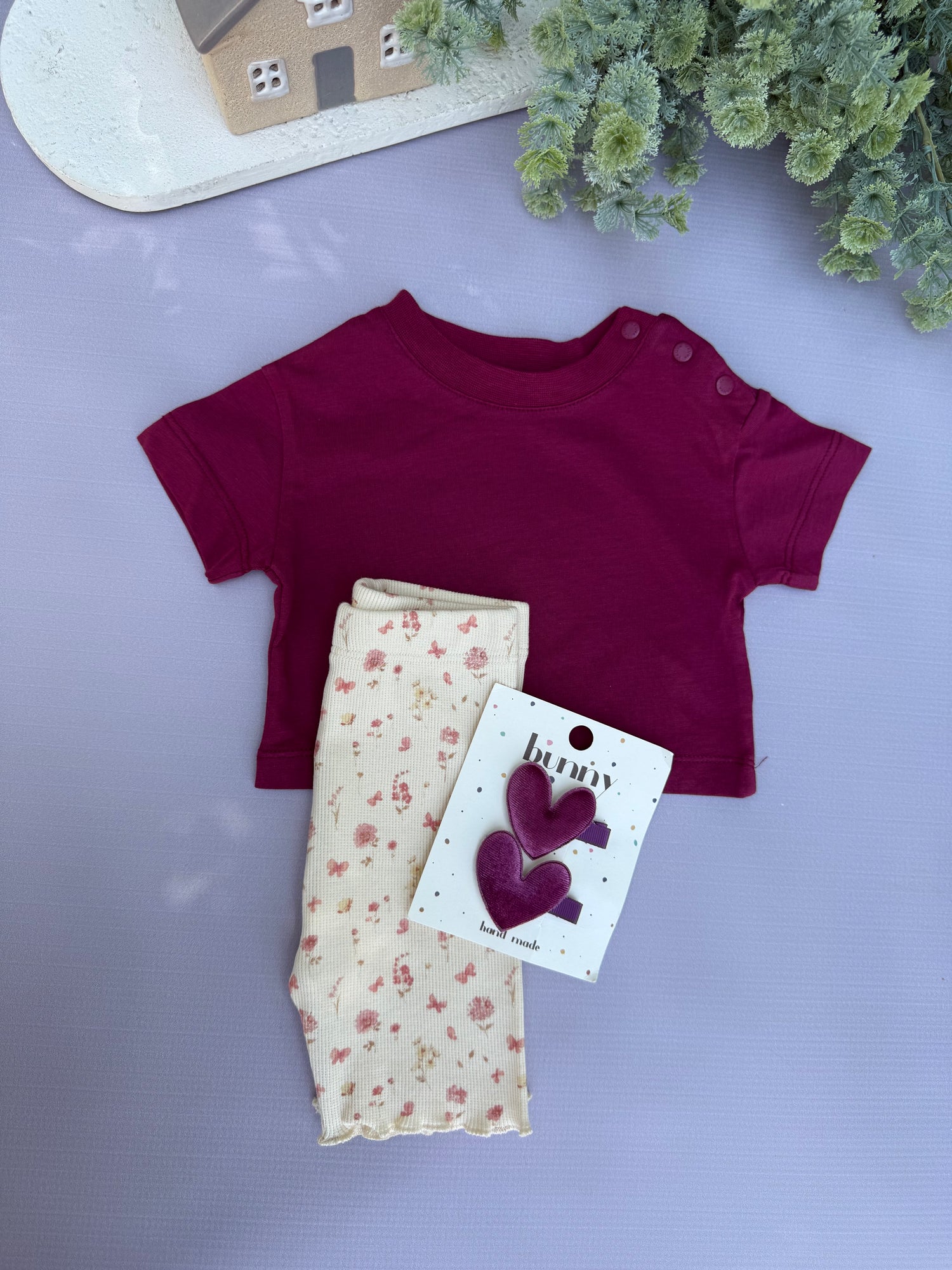 Burgundy comfy set
