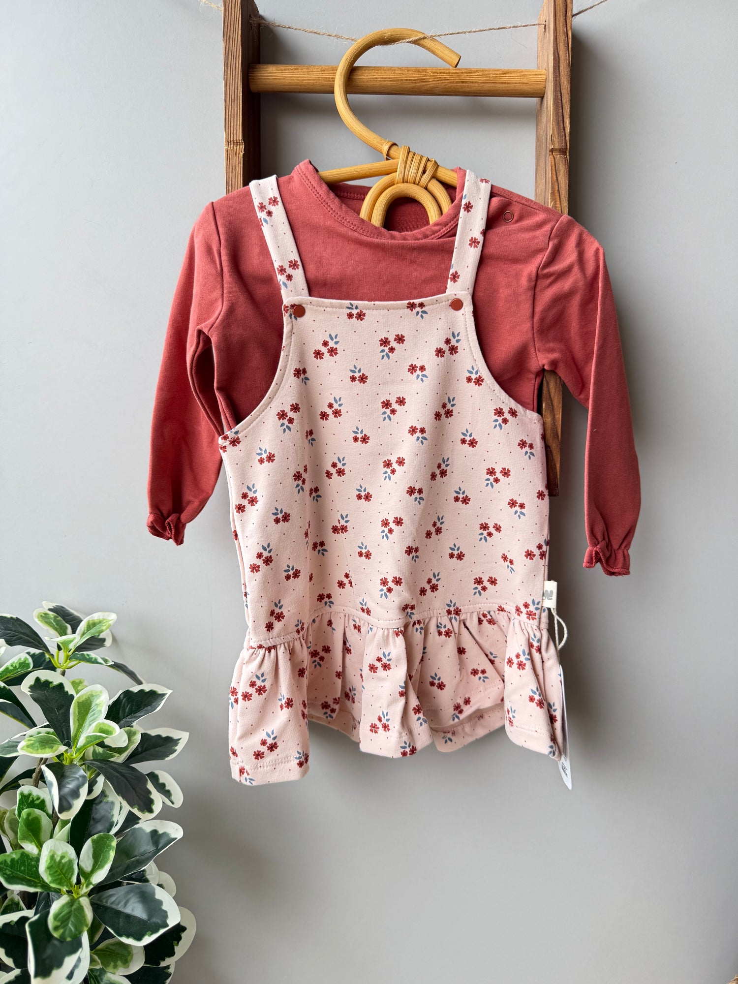 Blush blossom dress set