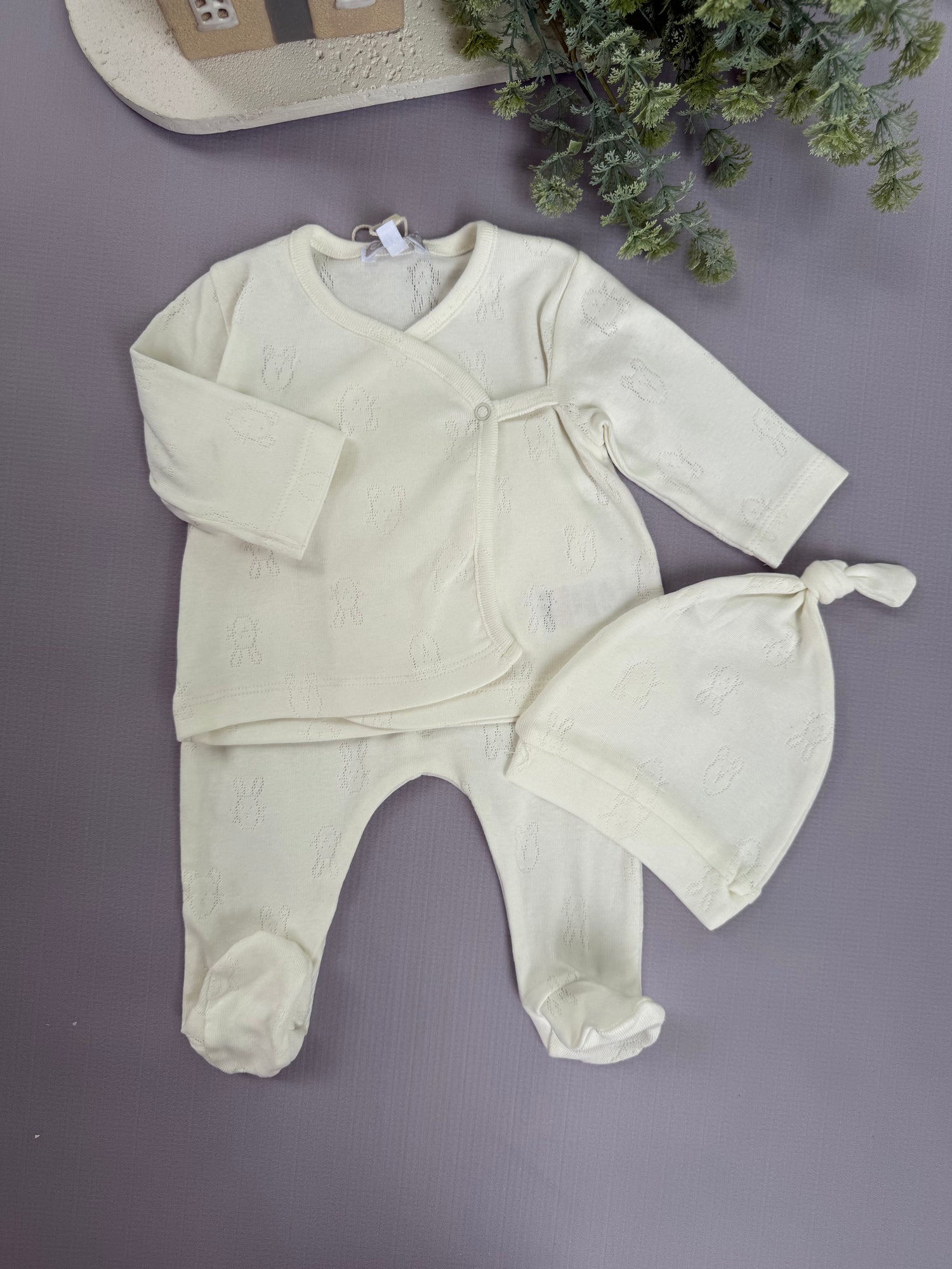Kitty jacquard set/white