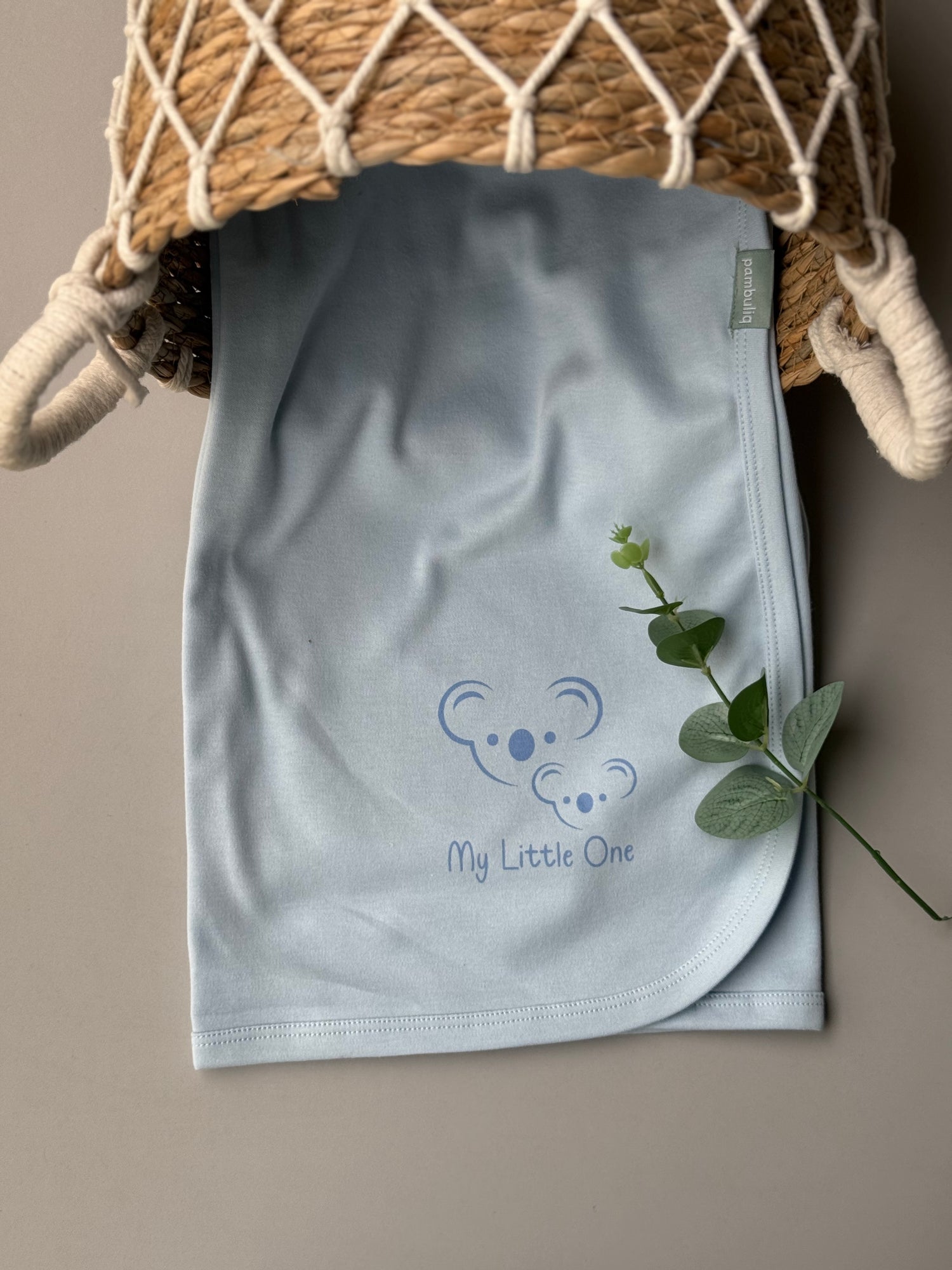 Koala cotton blanket/blue