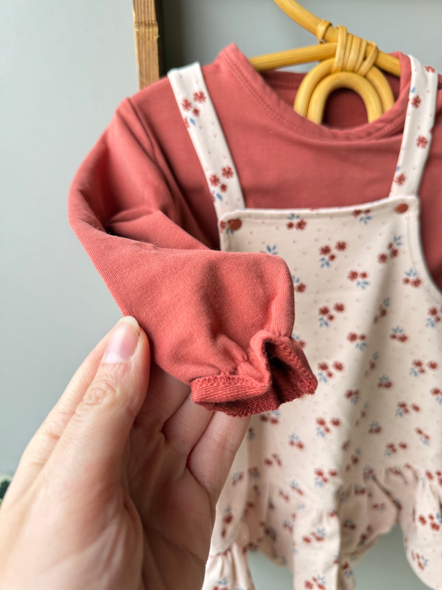 Blush blossom dress set