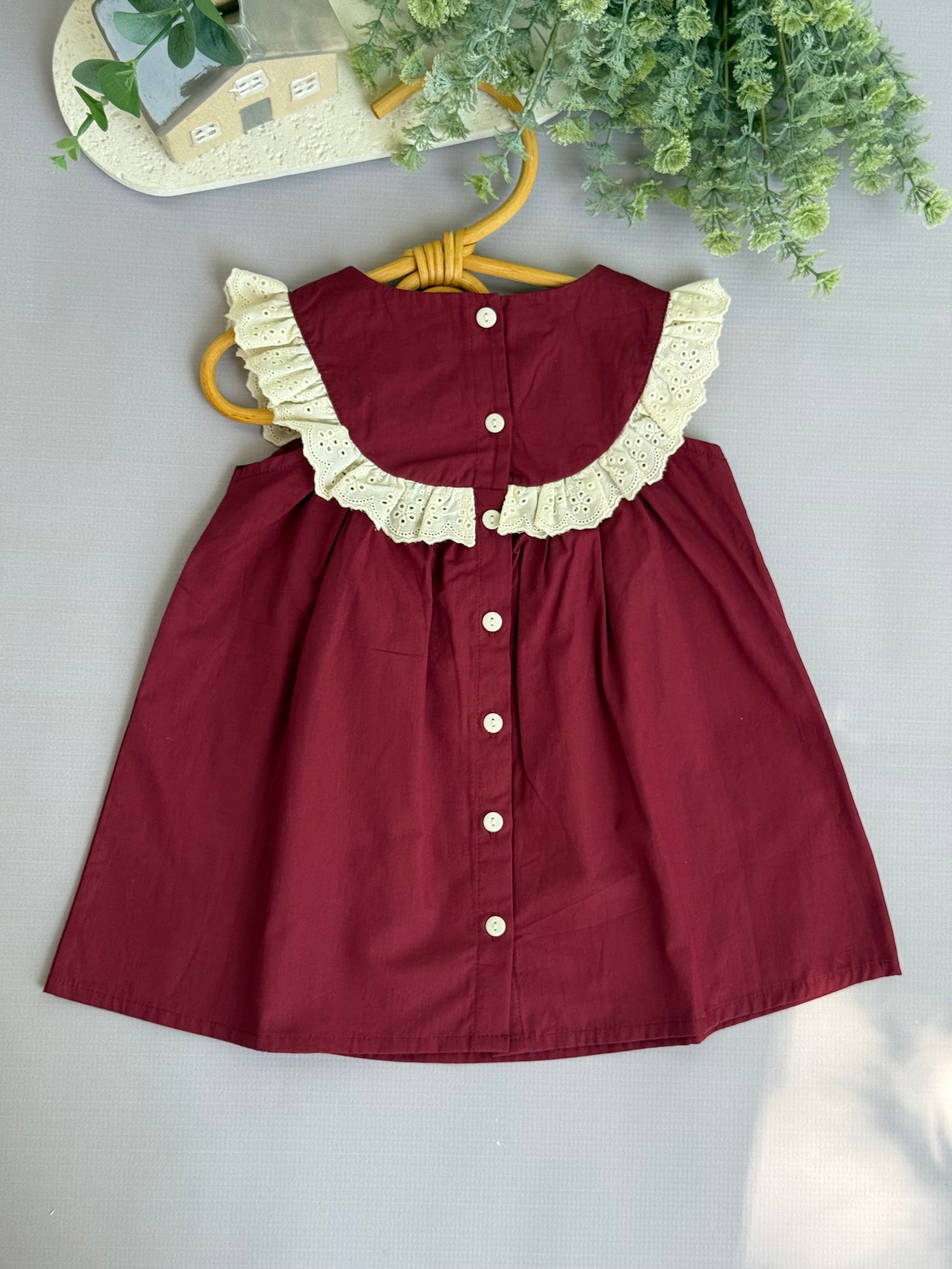 Bordeaux bloom dress