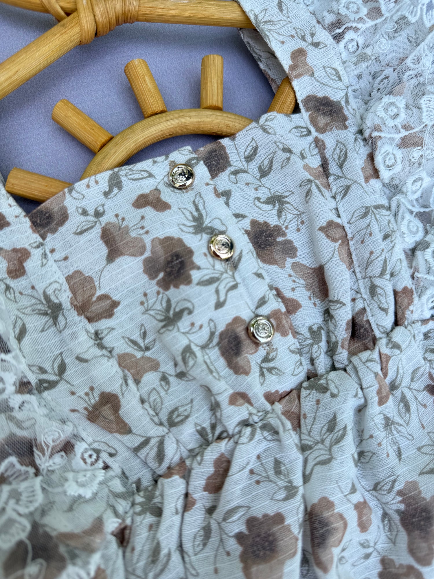Vintage rosebud romper