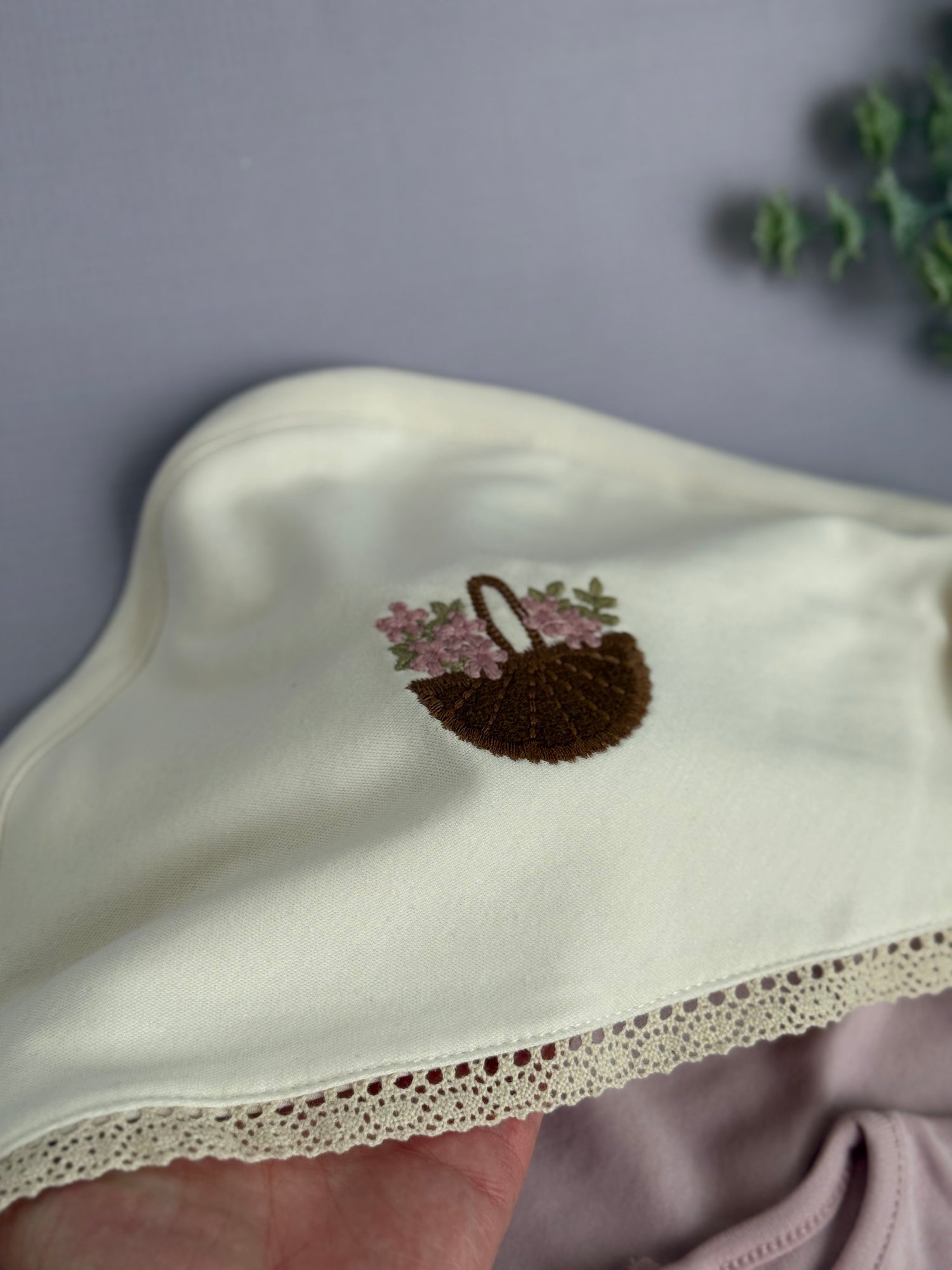 Meadow basket set/dusty rose