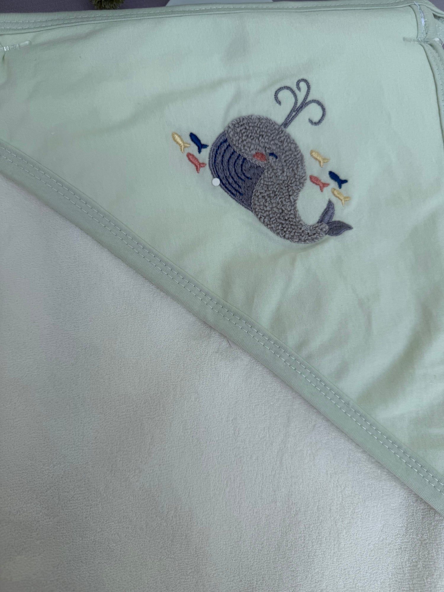 Whale bath towel