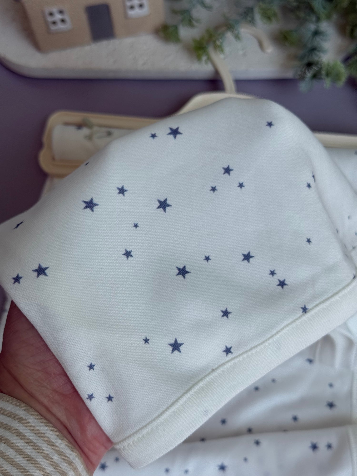Navy stars blanket