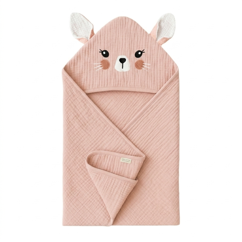 Bunny bath towel