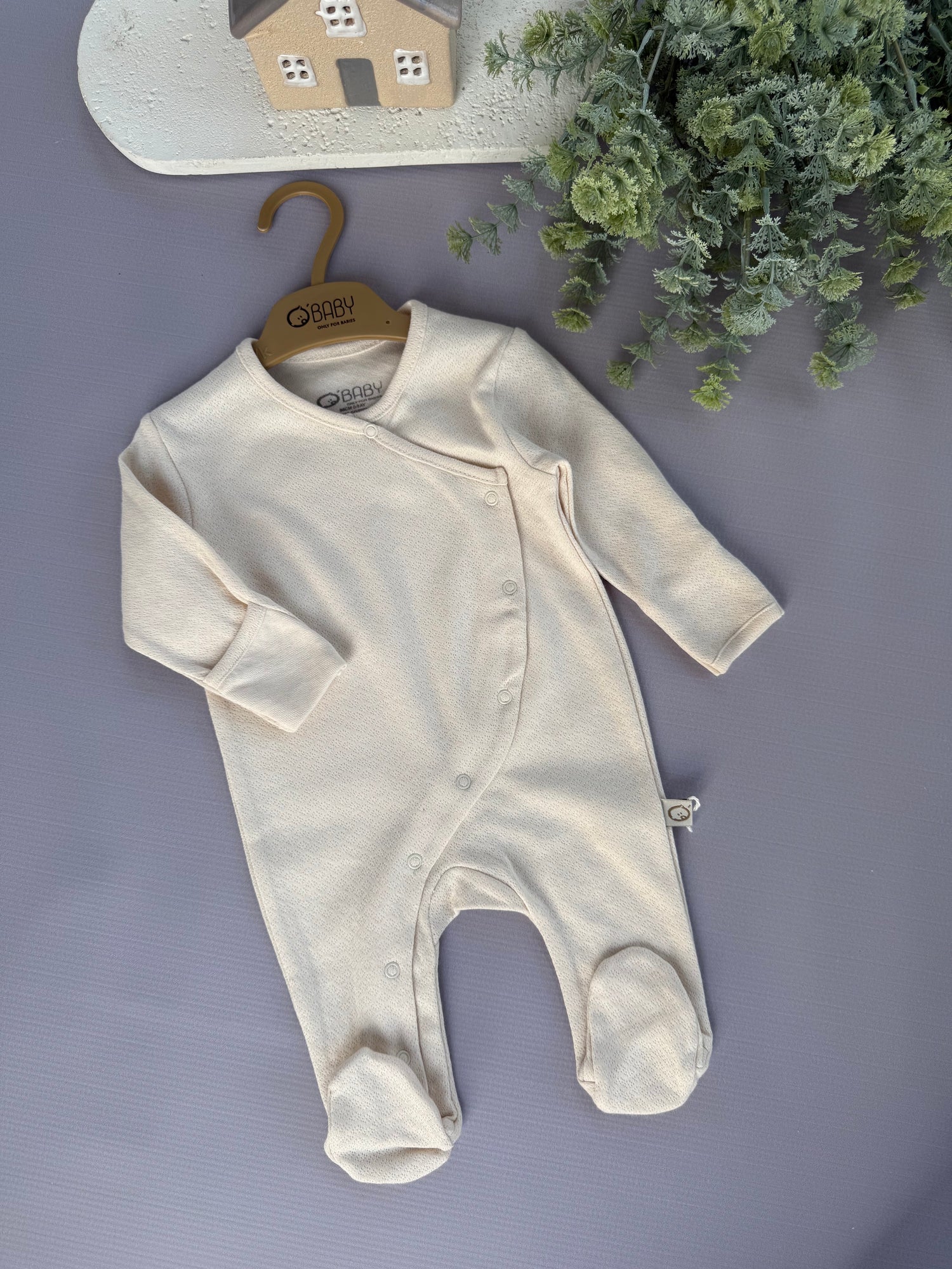 Jacquard overall/ cream