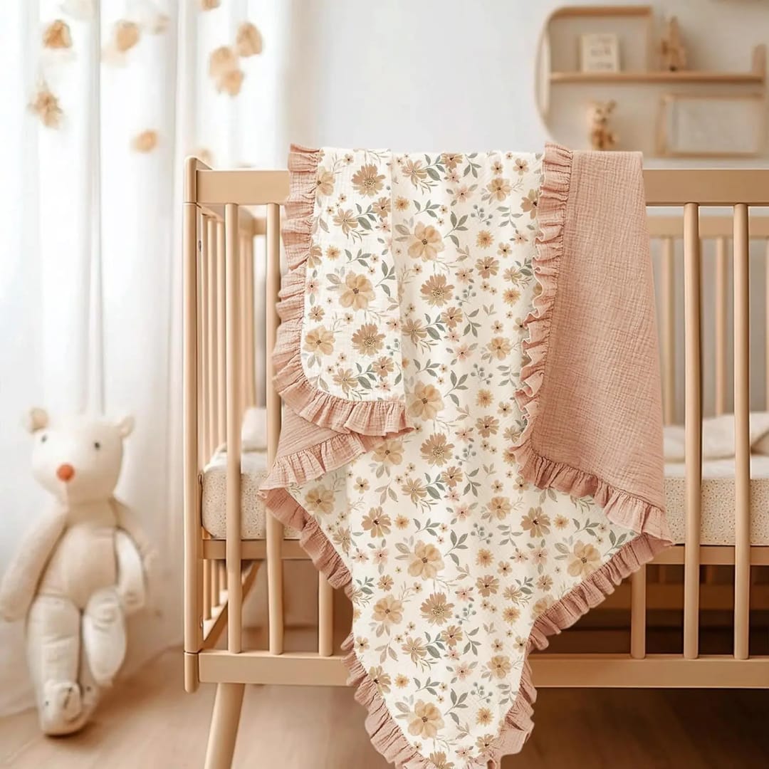 Amber Rose ruffled blanket