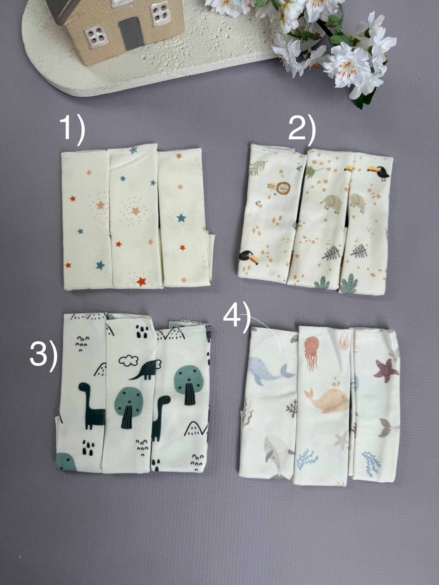 Cotton mouth cloths
