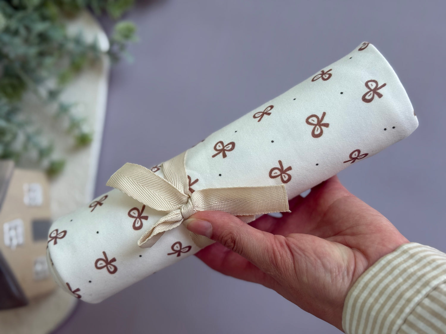 Bows cotton swaddle