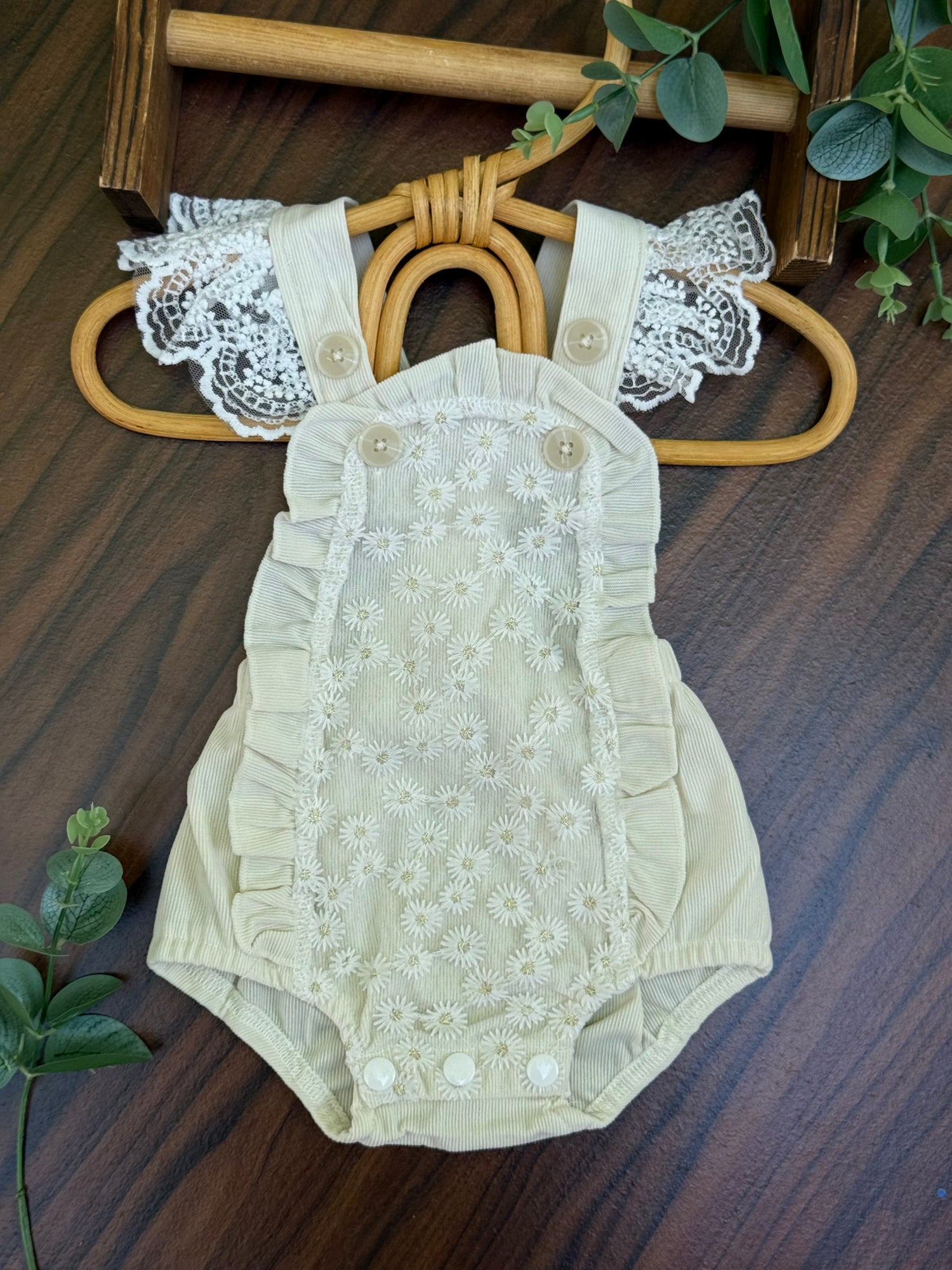 Magnolia lace romper