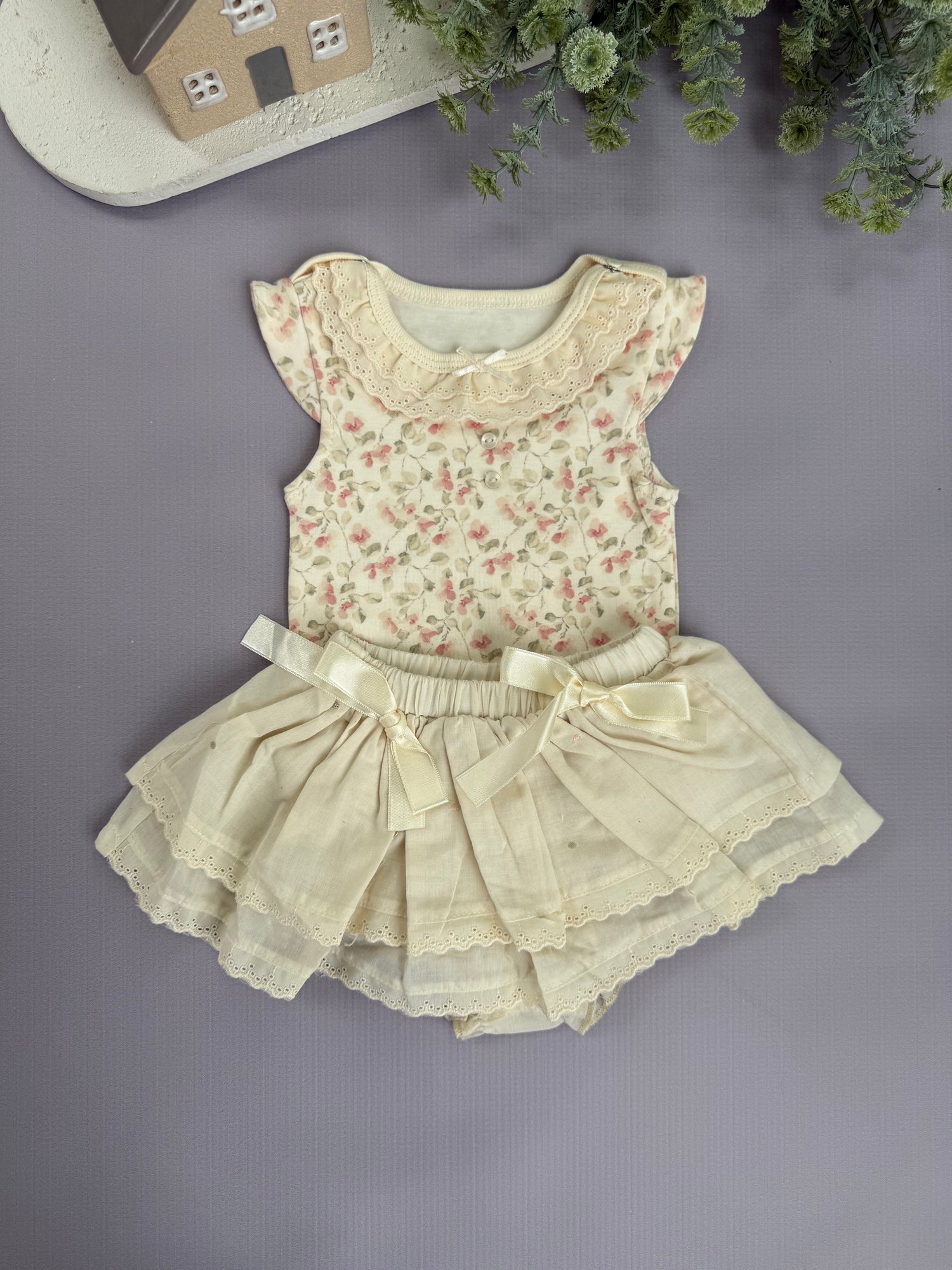 Blooming body-skirt set