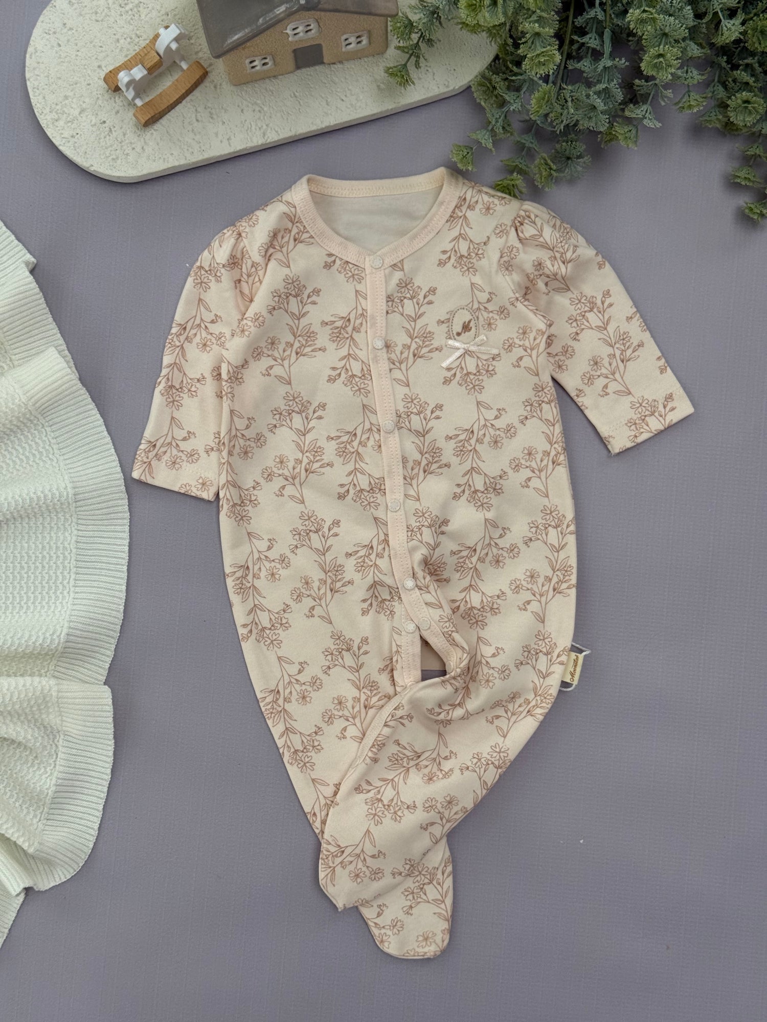 Vintage flowery overall