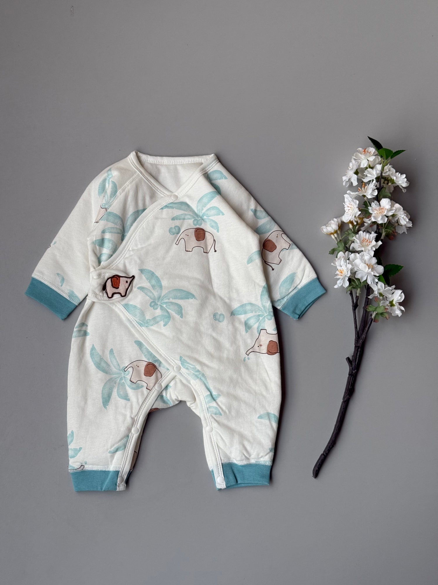 Cute elephant thick overall