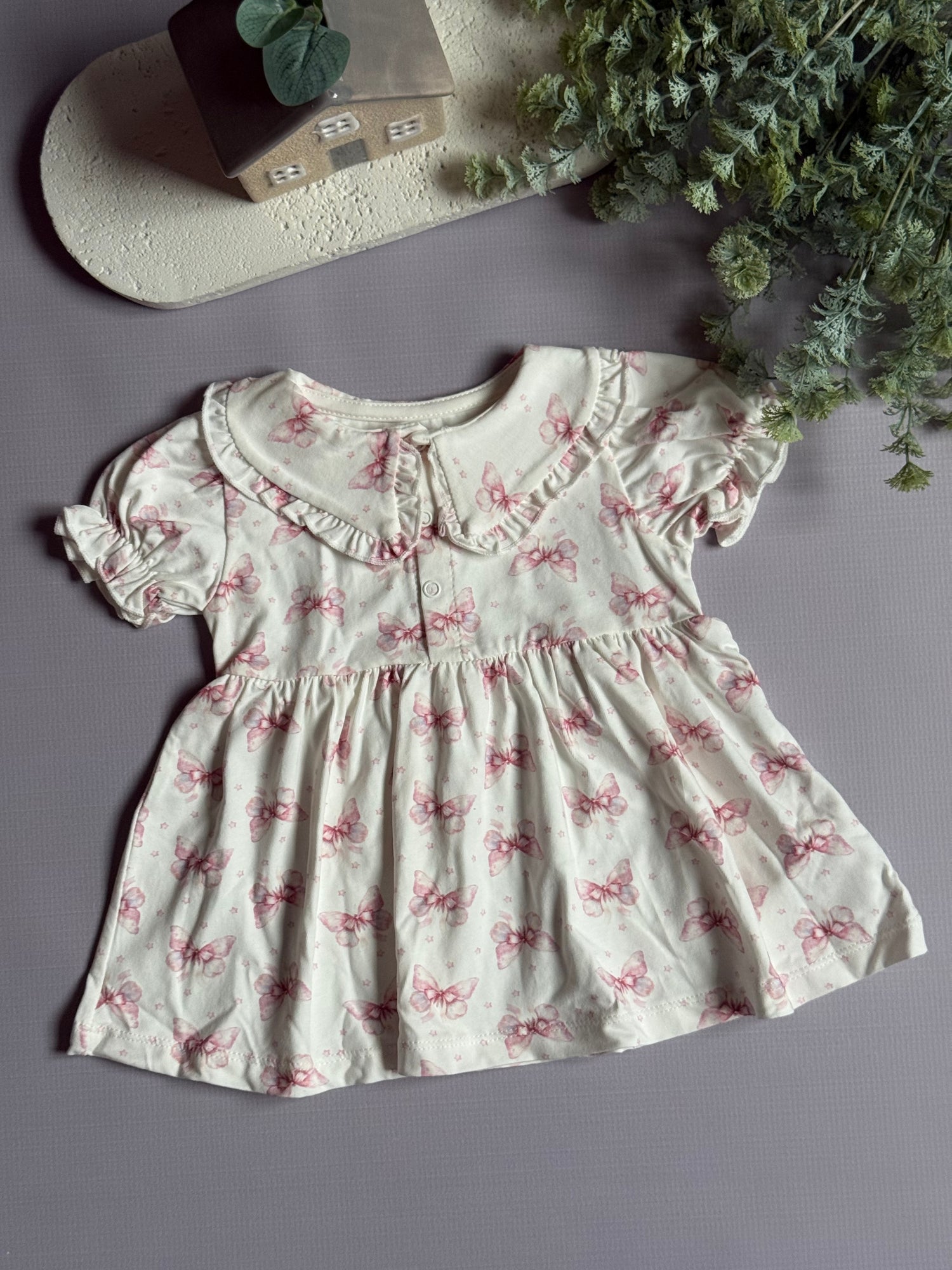 Butterfly cotton dress