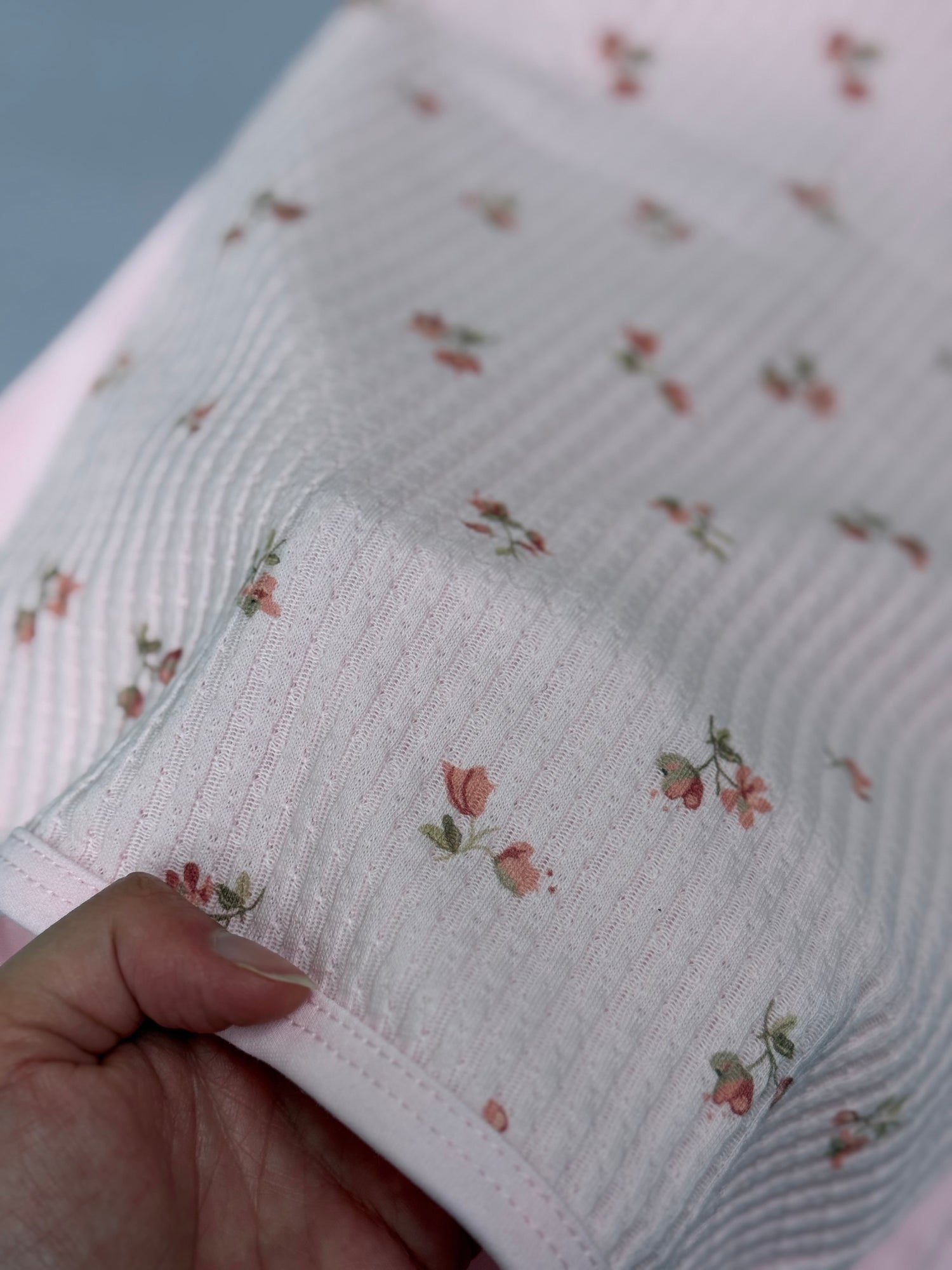 Rosé jacquard blanket/pink