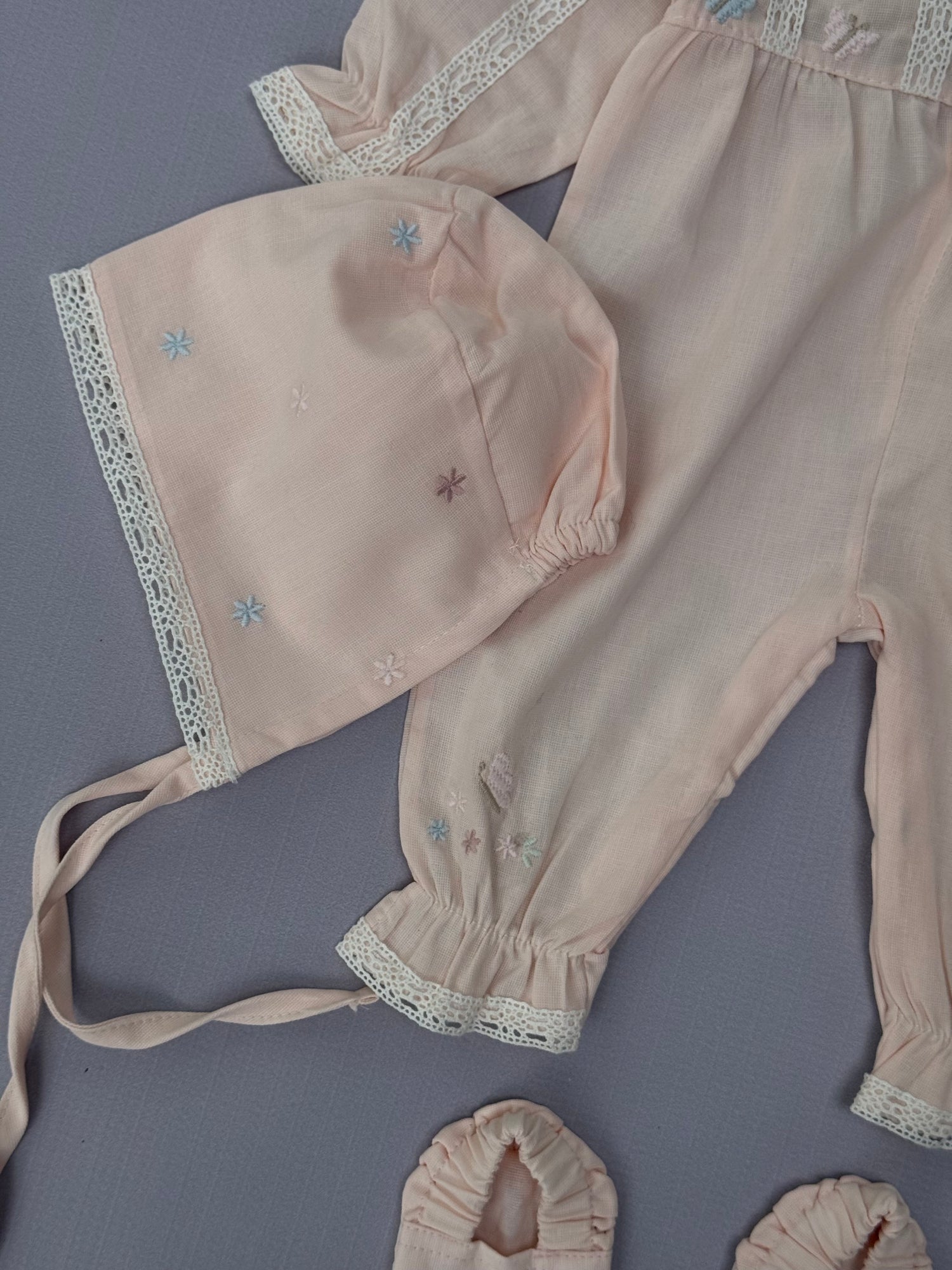 Isabella hospital set/baby pink