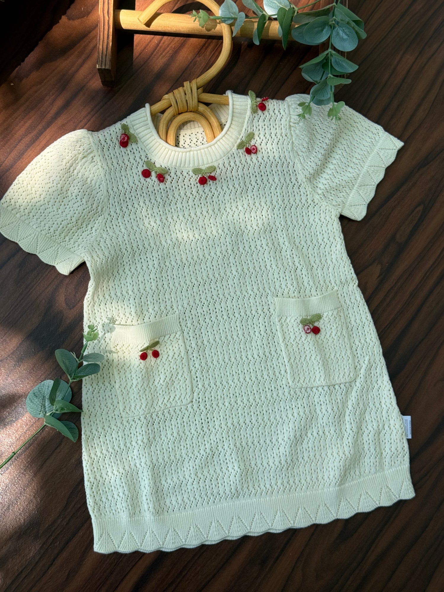 Cherry Crochet Dress