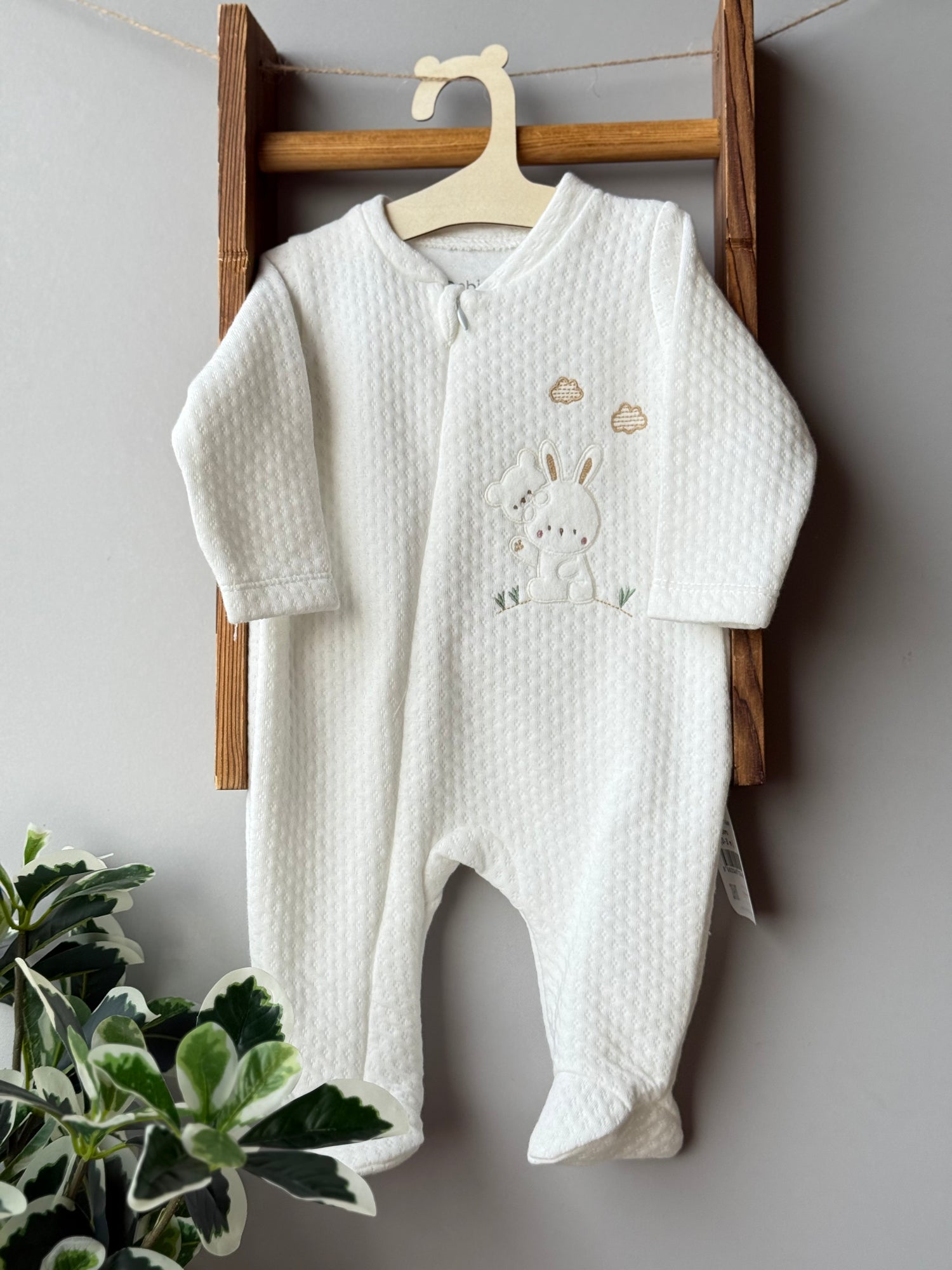 Bunnies family kapitone overall