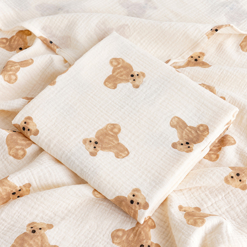 Fluffy Teddy muslin blanket