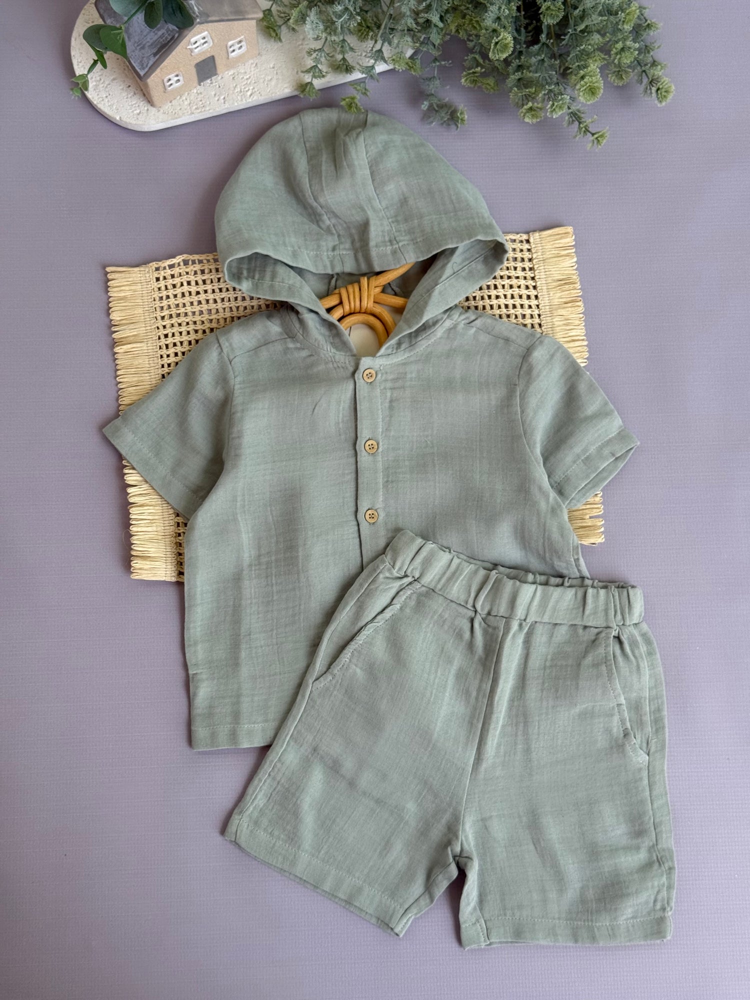 Daily linen set/ Mint
